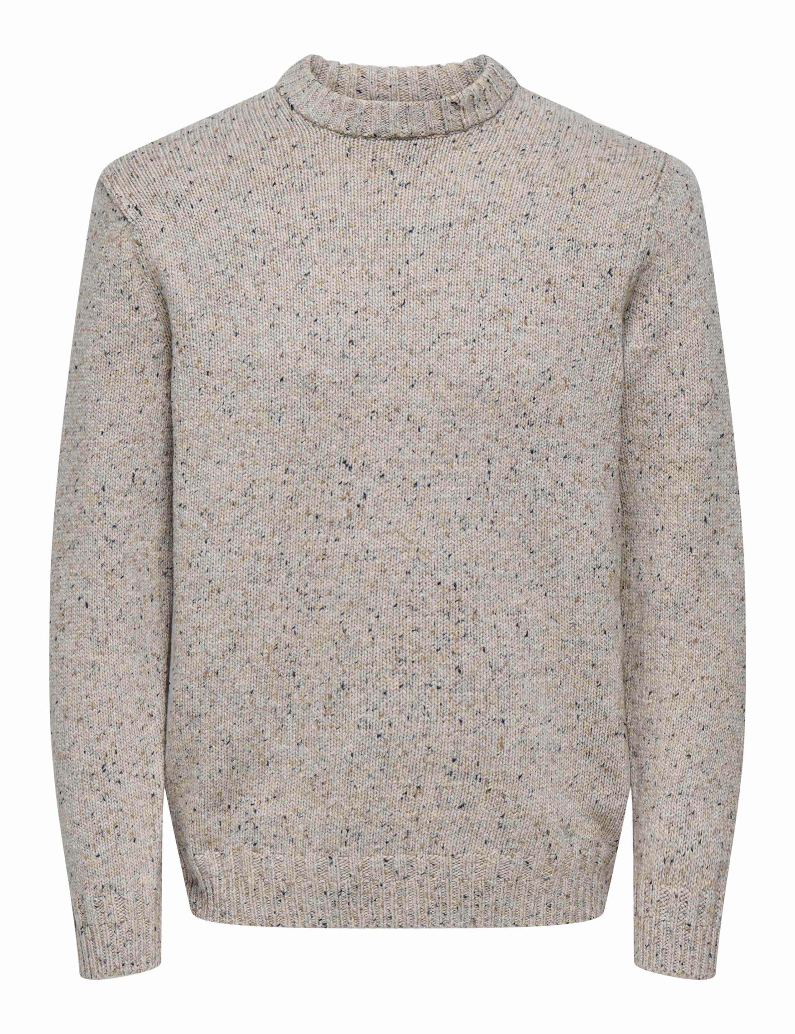 Cotton Blend Crew Neck Jumper with Wool 2 of 6