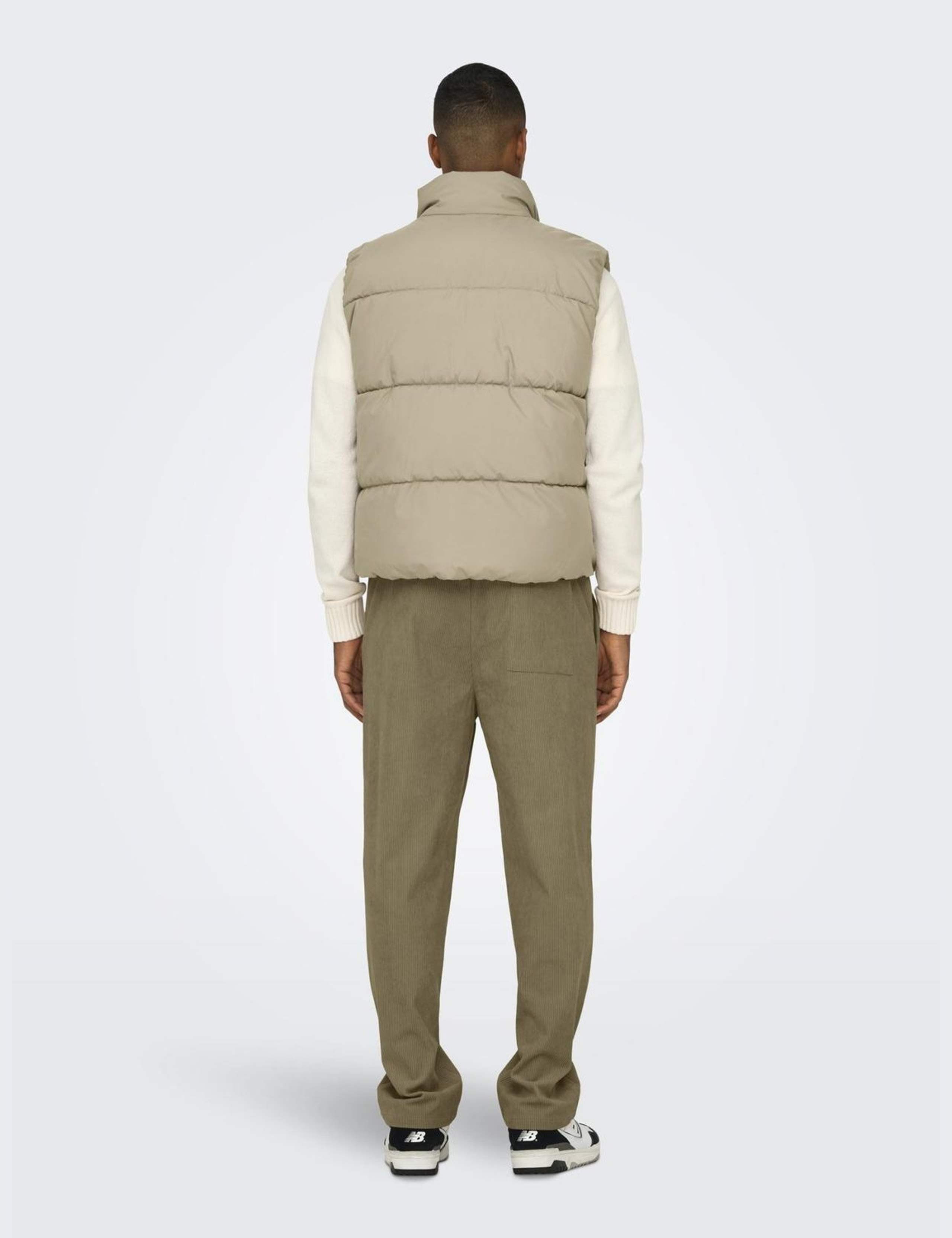 Loose Fit Corduroy Elasticated Waist Trousers 4 of 4