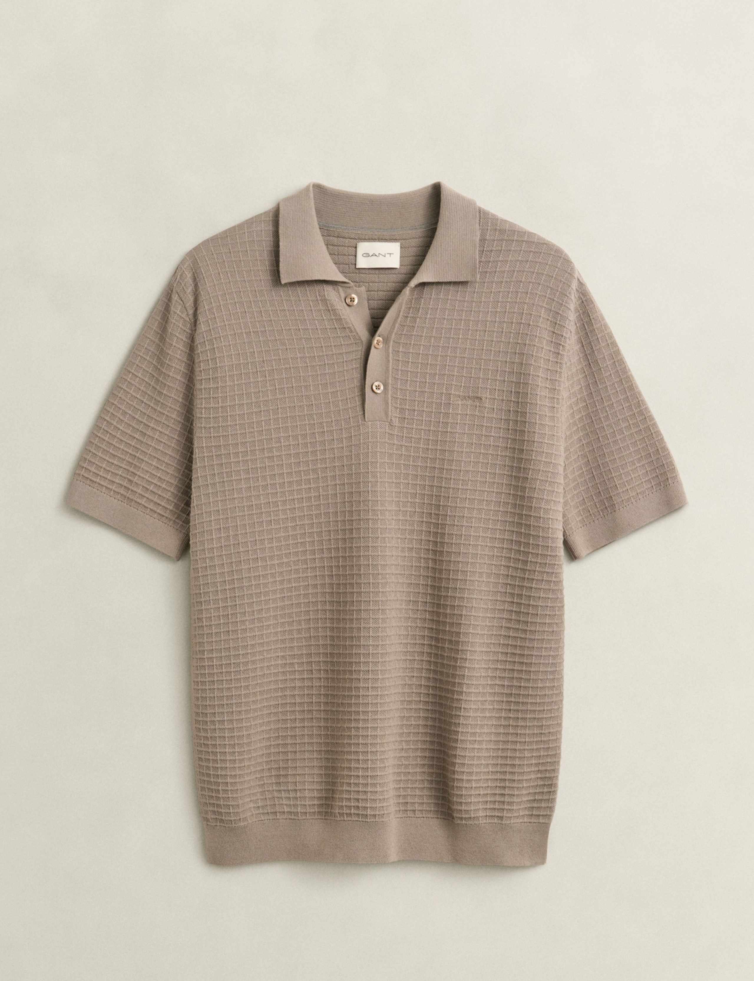 Pure Cotton Textured Polo Shirt 2 of 5