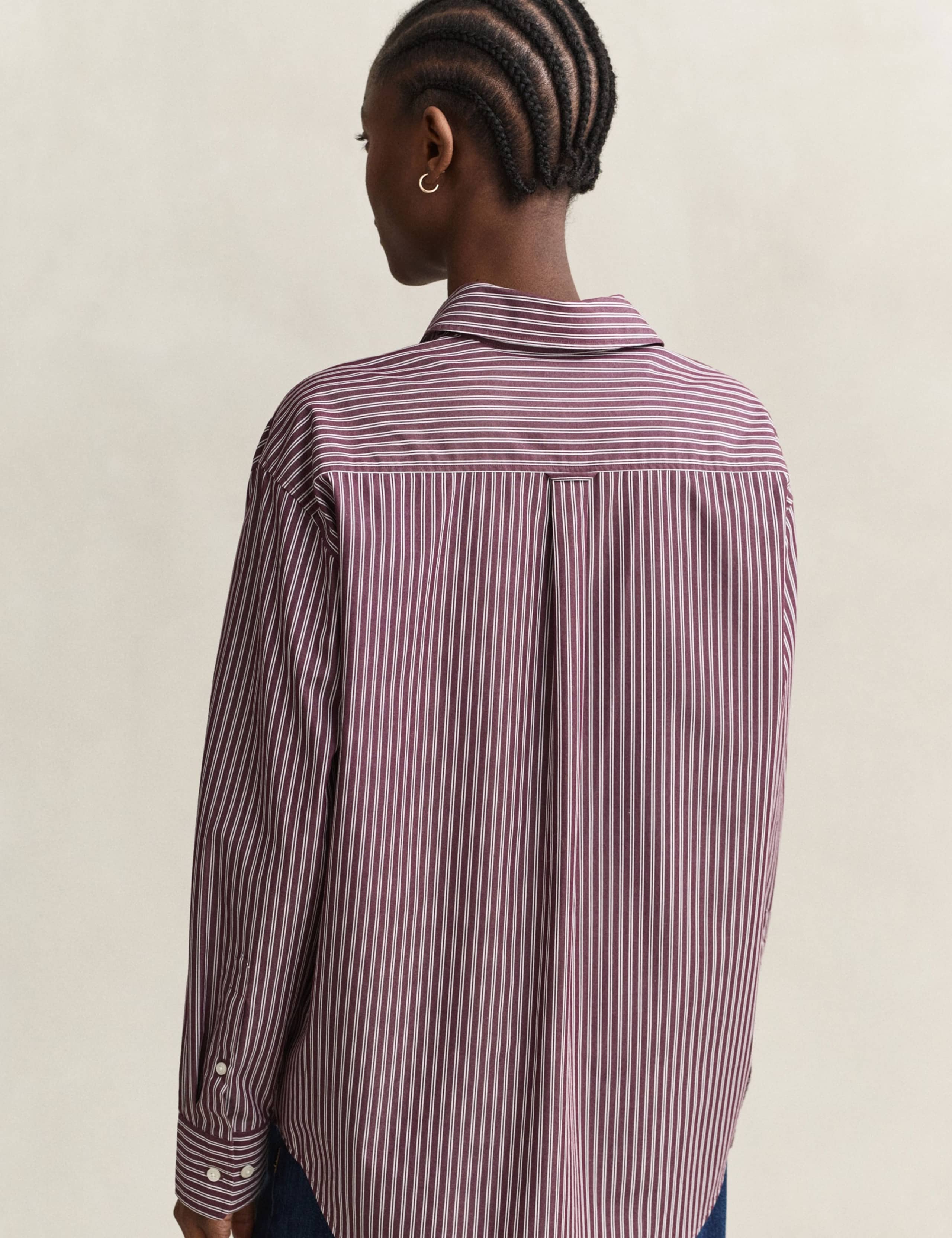 Pure Cotton Striped Button Through Shirt 7 of 7
