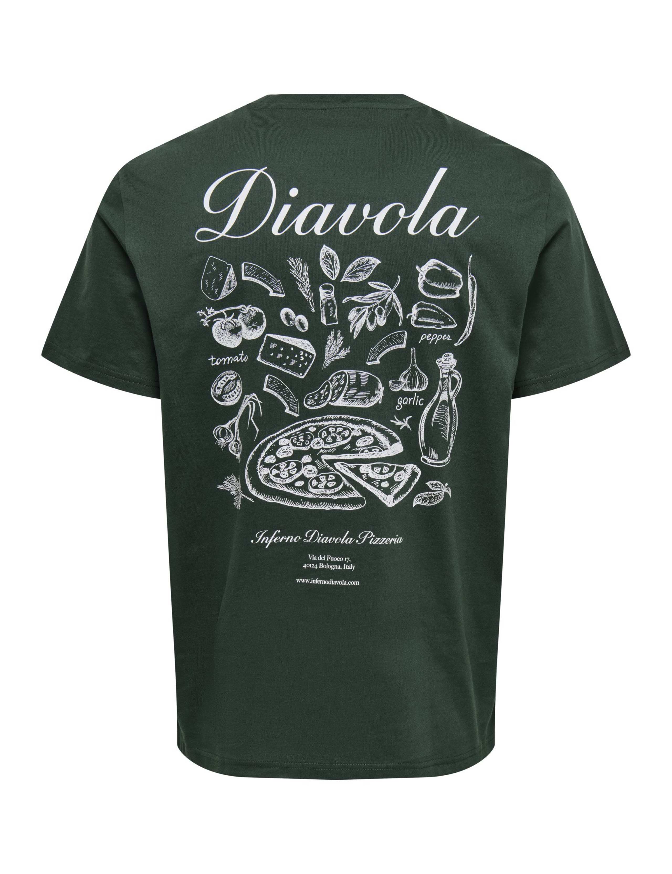 Pure Cotton Back Graphic Crew Neck T-Shirt 2 of 2