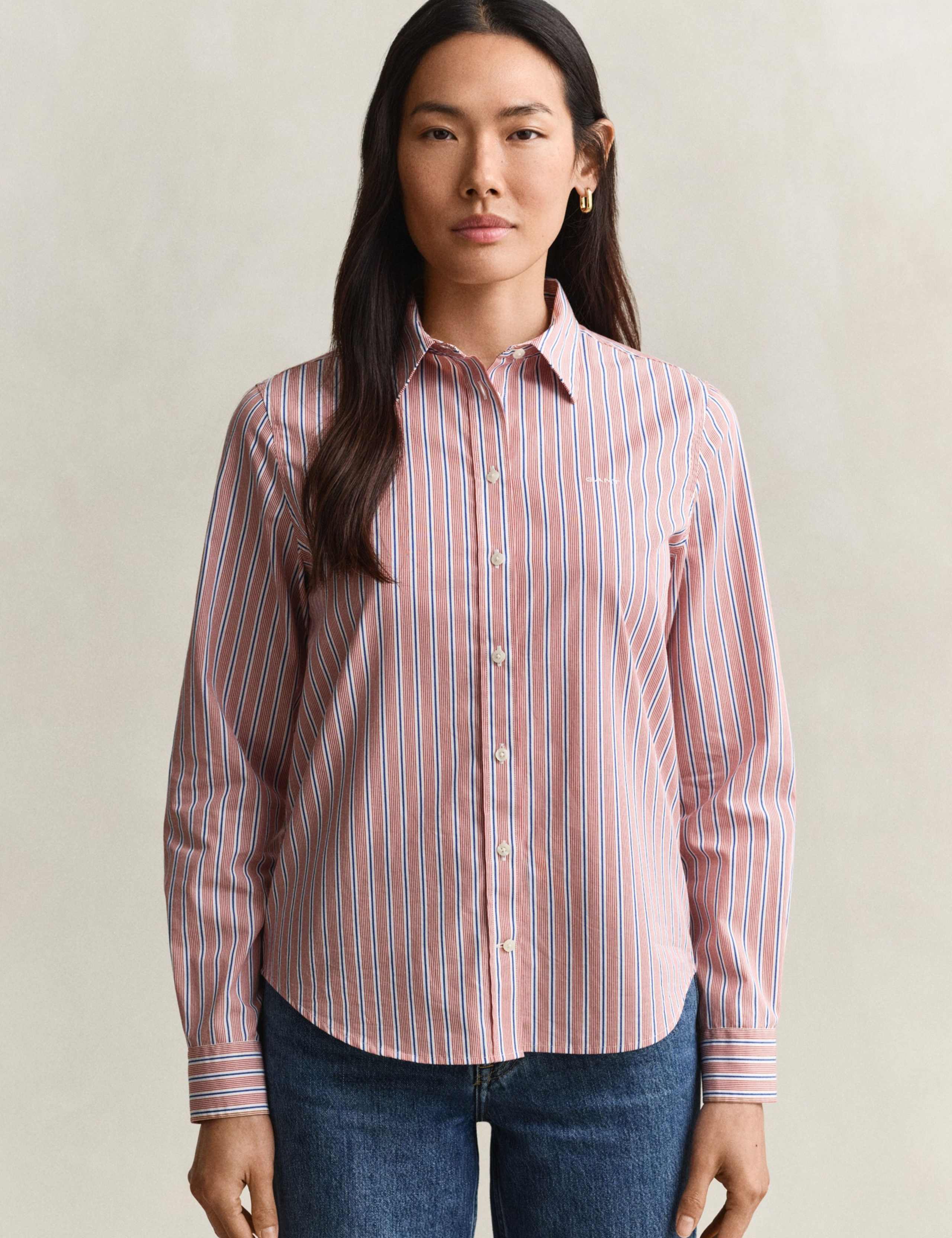 Pure Cotton Striped Button Through Shirt 2 of 6