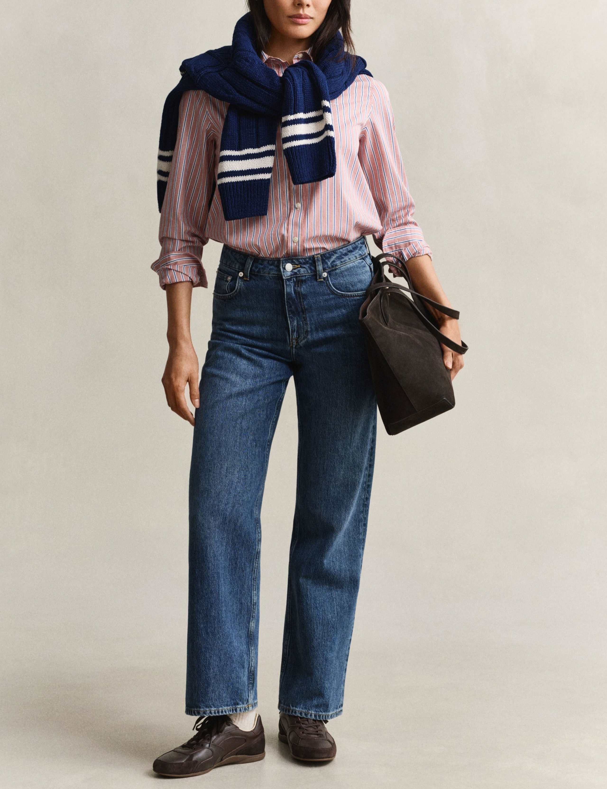 Pure Cotton Striped Button Through Shirt 5 of 6