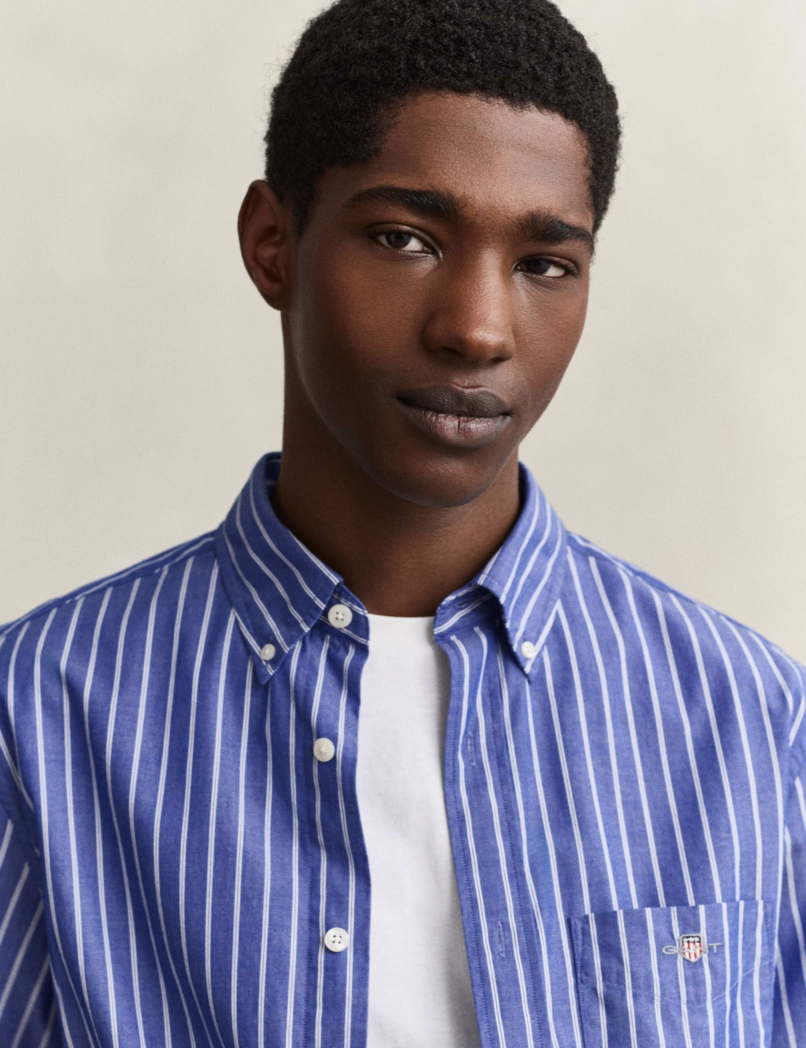 Pure Cotton Poplin Striped Oxford Shirt 5 of 6