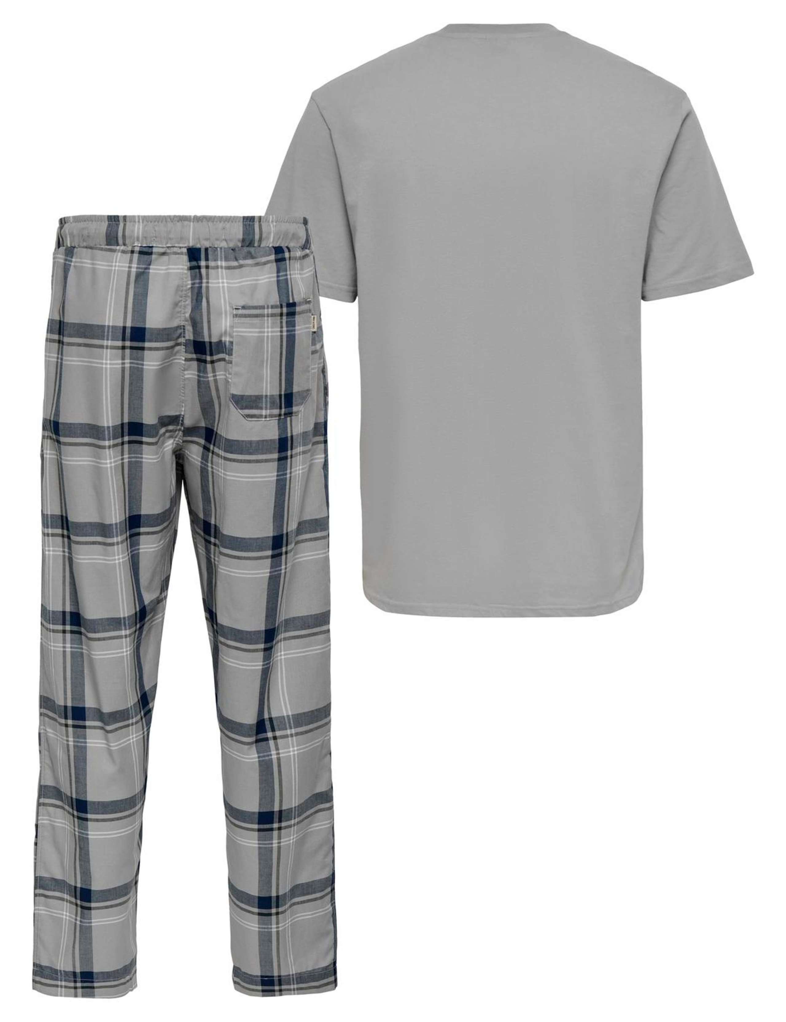 Pure Cotton Checked Pyjama Set 2 of 3
