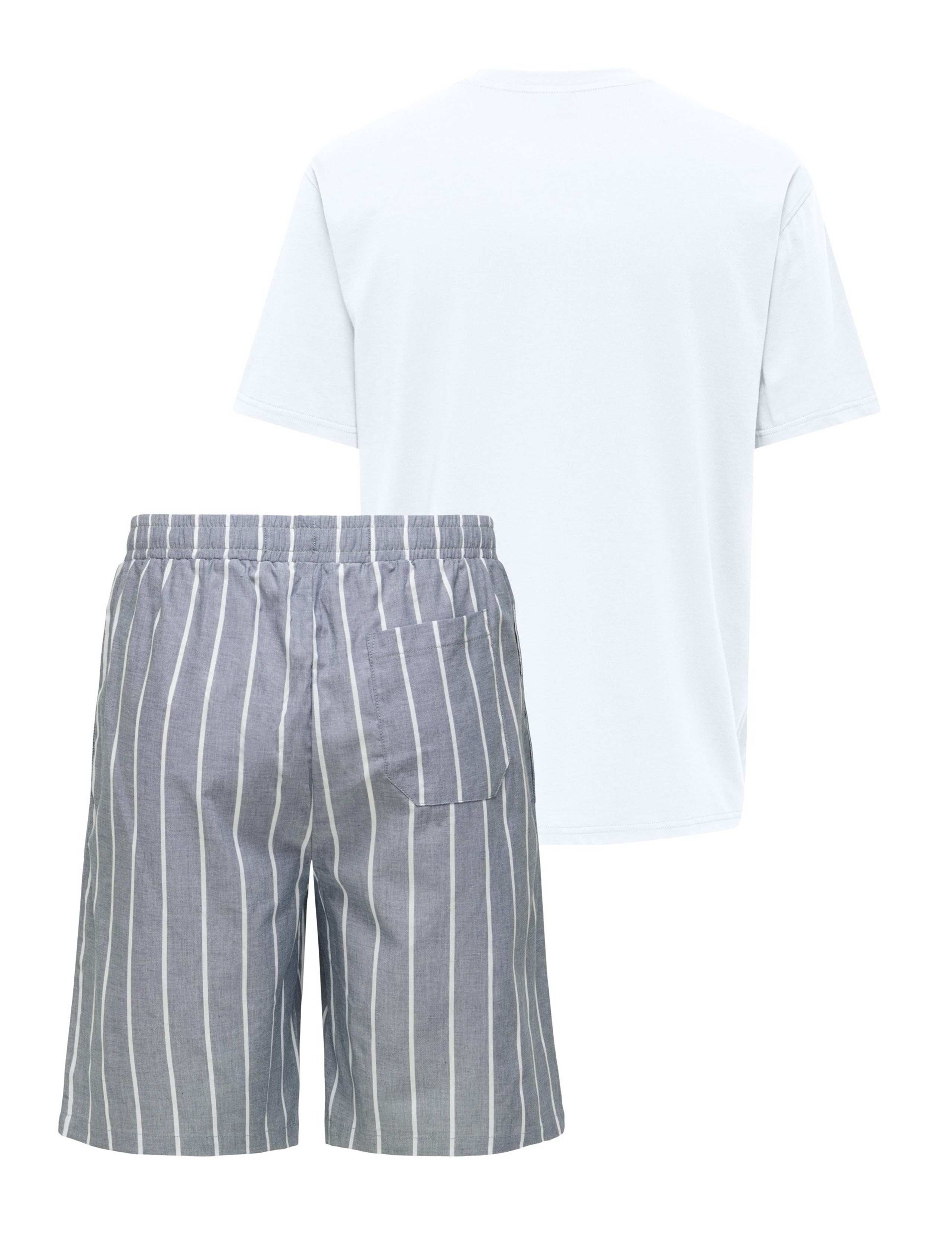 Pure Cotton Striped Pyjama Gift Set 2 of 2