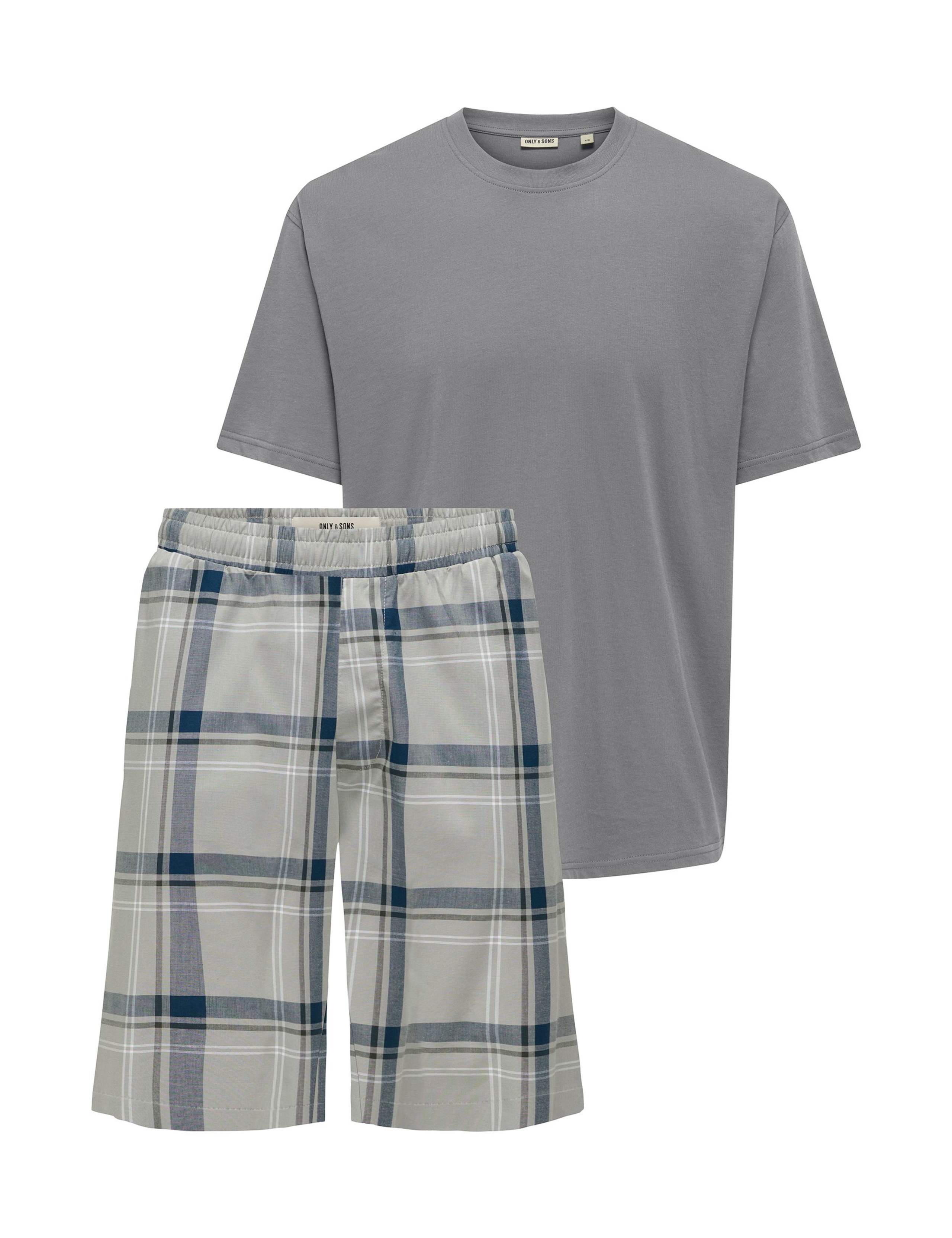 Pure Cotton Striped Pyjama Gift Set 1 of 2