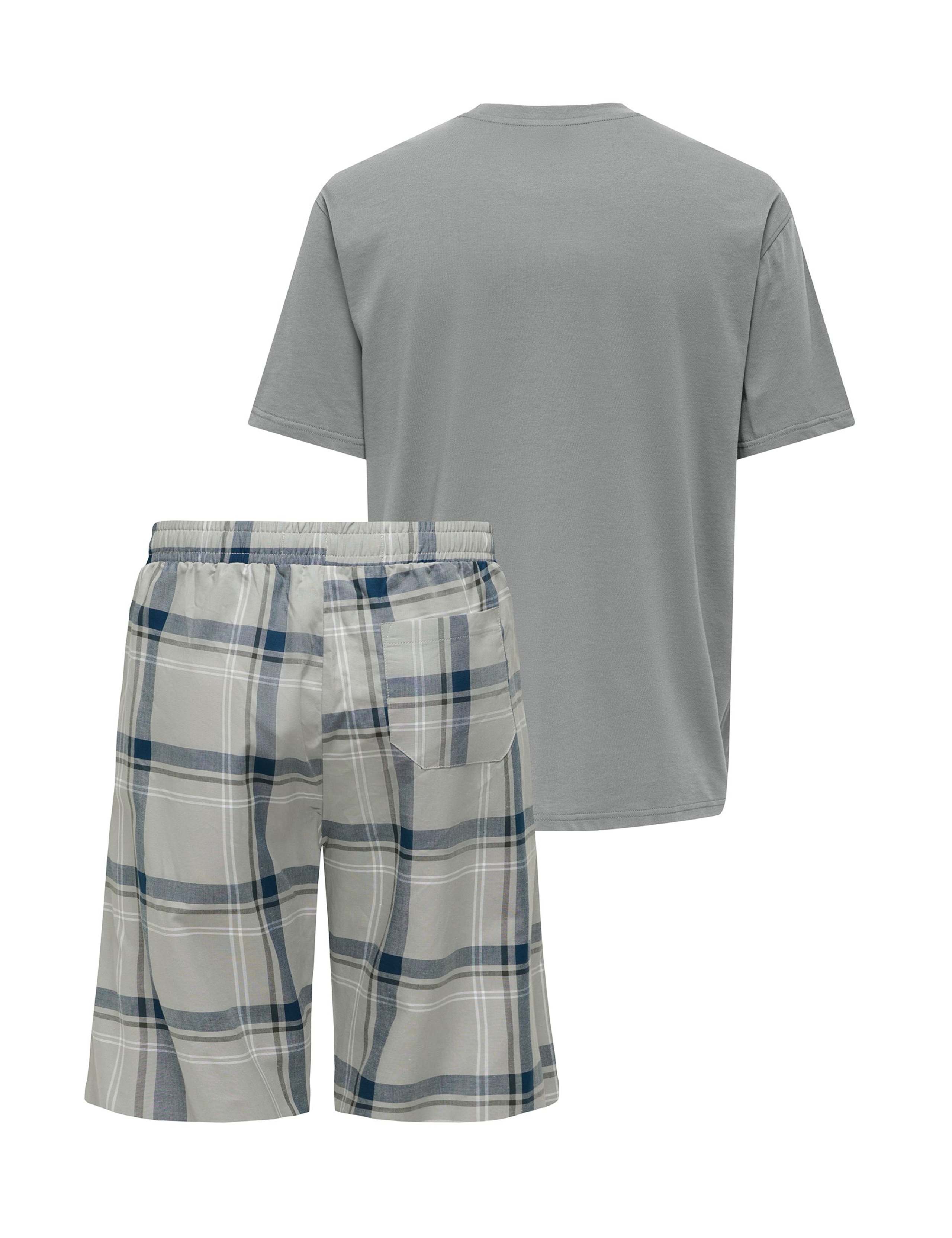Pure Cotton Striped Pyjama Gift Set 2 of 2