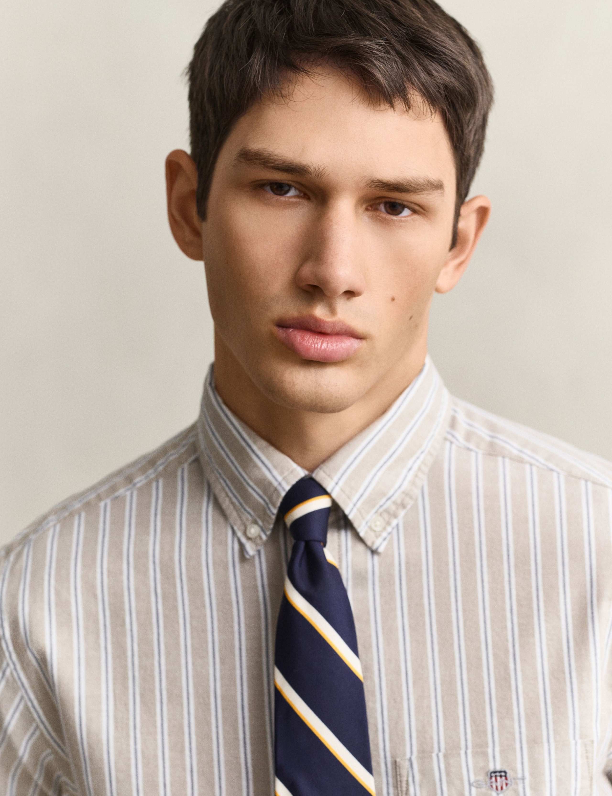Pure Cotton Striped Oxford Shirt 5 of 7