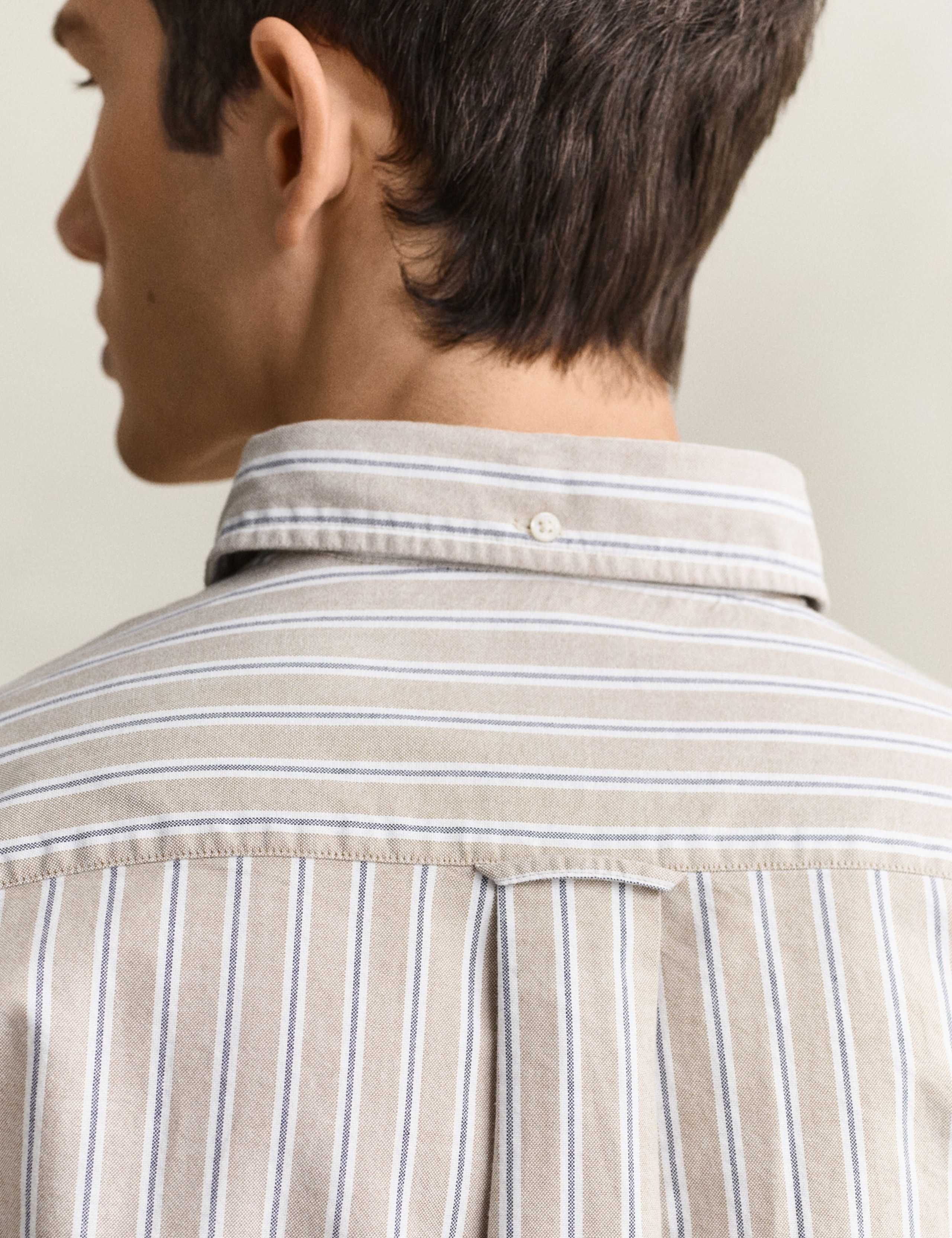 Pure Cotton Striped Oxford Shirt 7 of 7