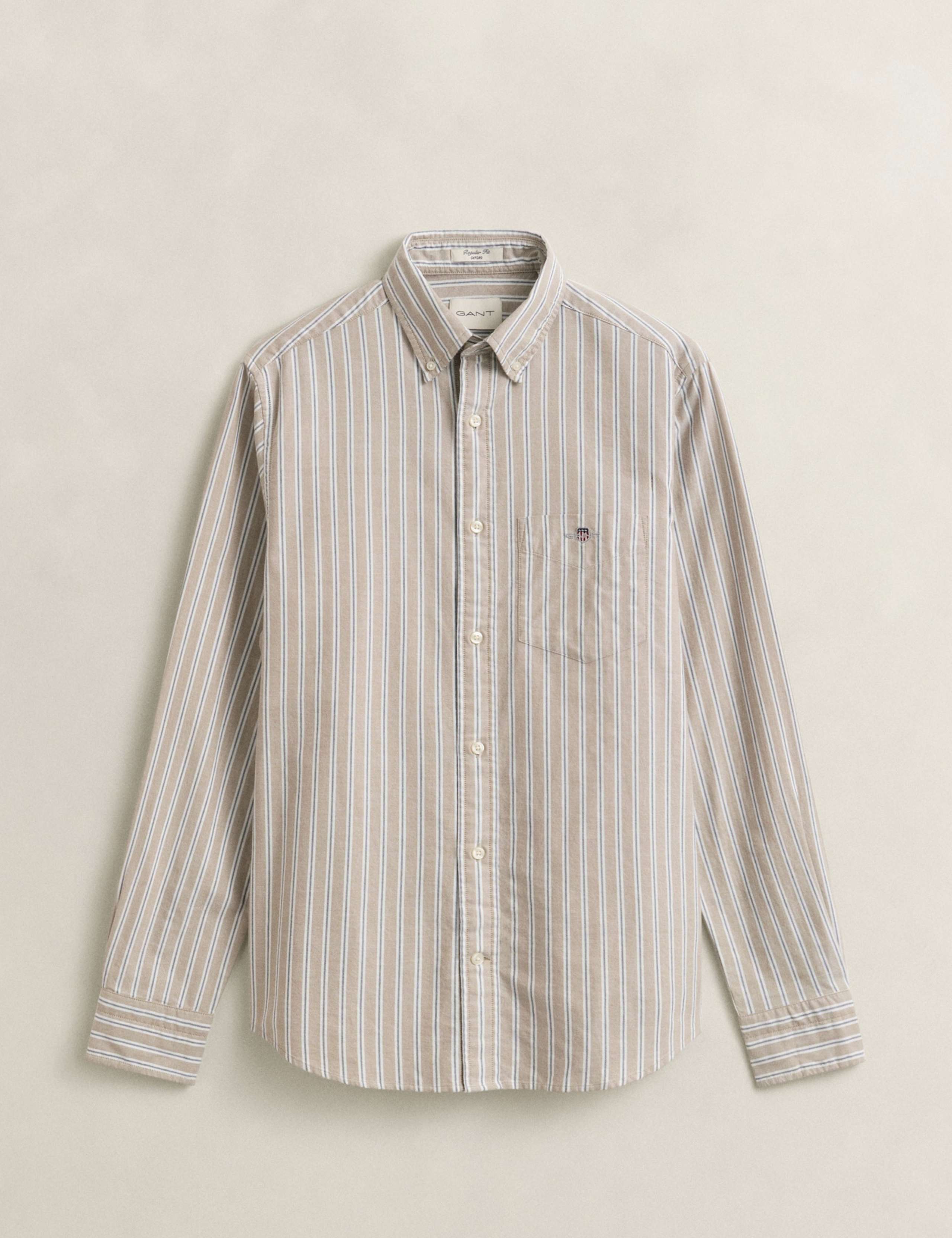 Pure Cotton Striped Oxford Shirt 2 of 7