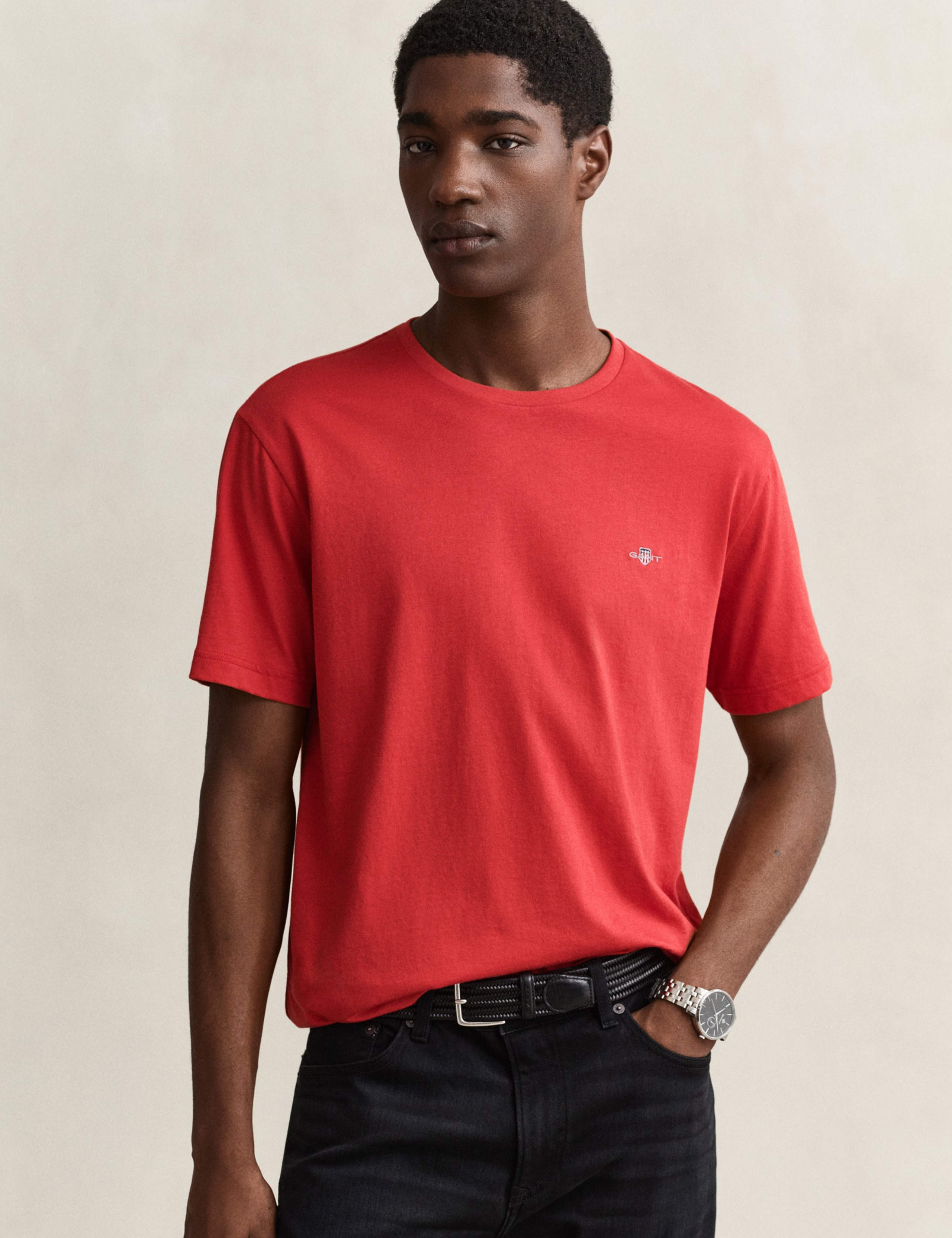Pure Cotton Embroidered Logo T-Shirt 3 of 5