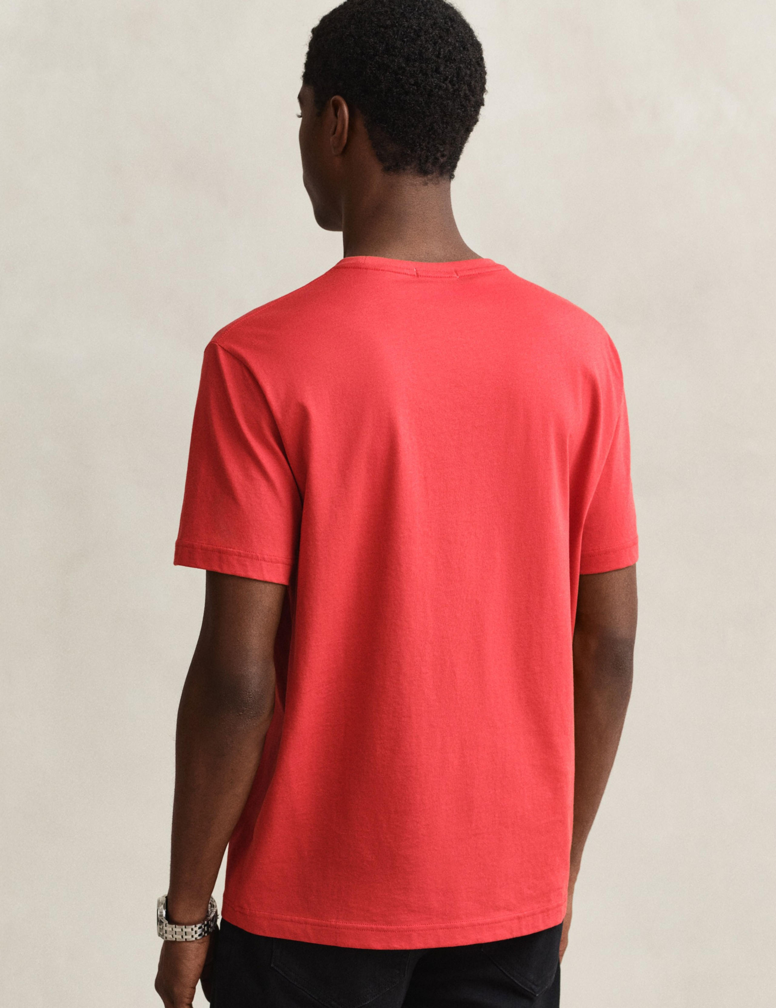 Pure Cotton Embroidered Logo T-Shirt 4 of 5