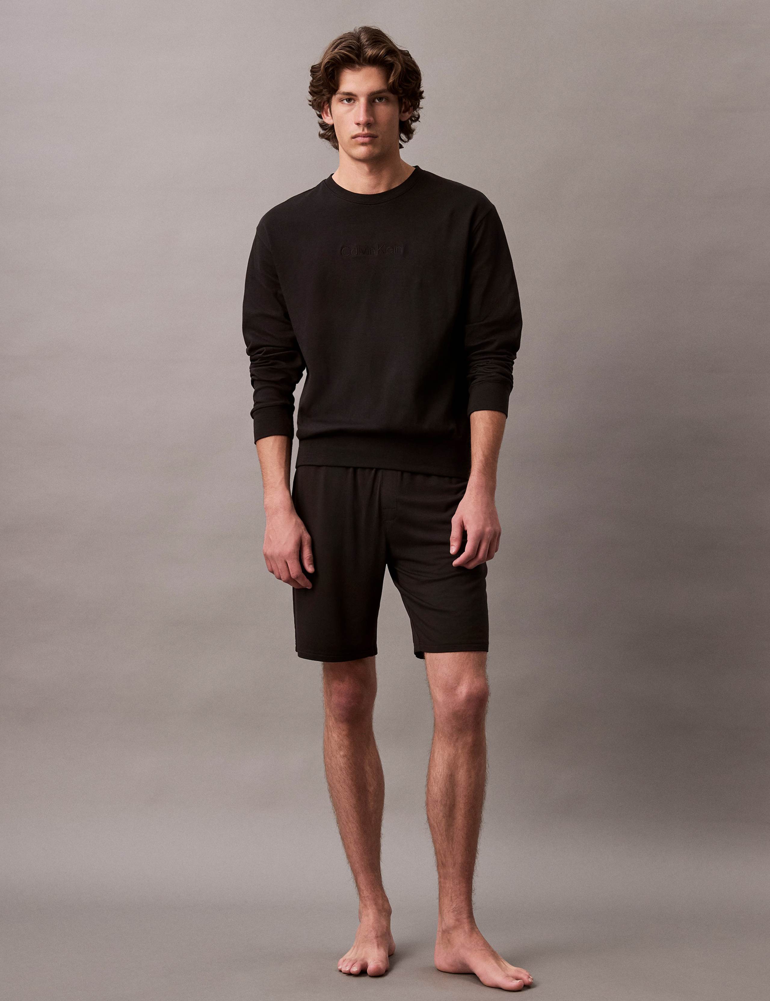 Cotton Rich Loungewear crew neck sweat with embroidered logo 5 of 7