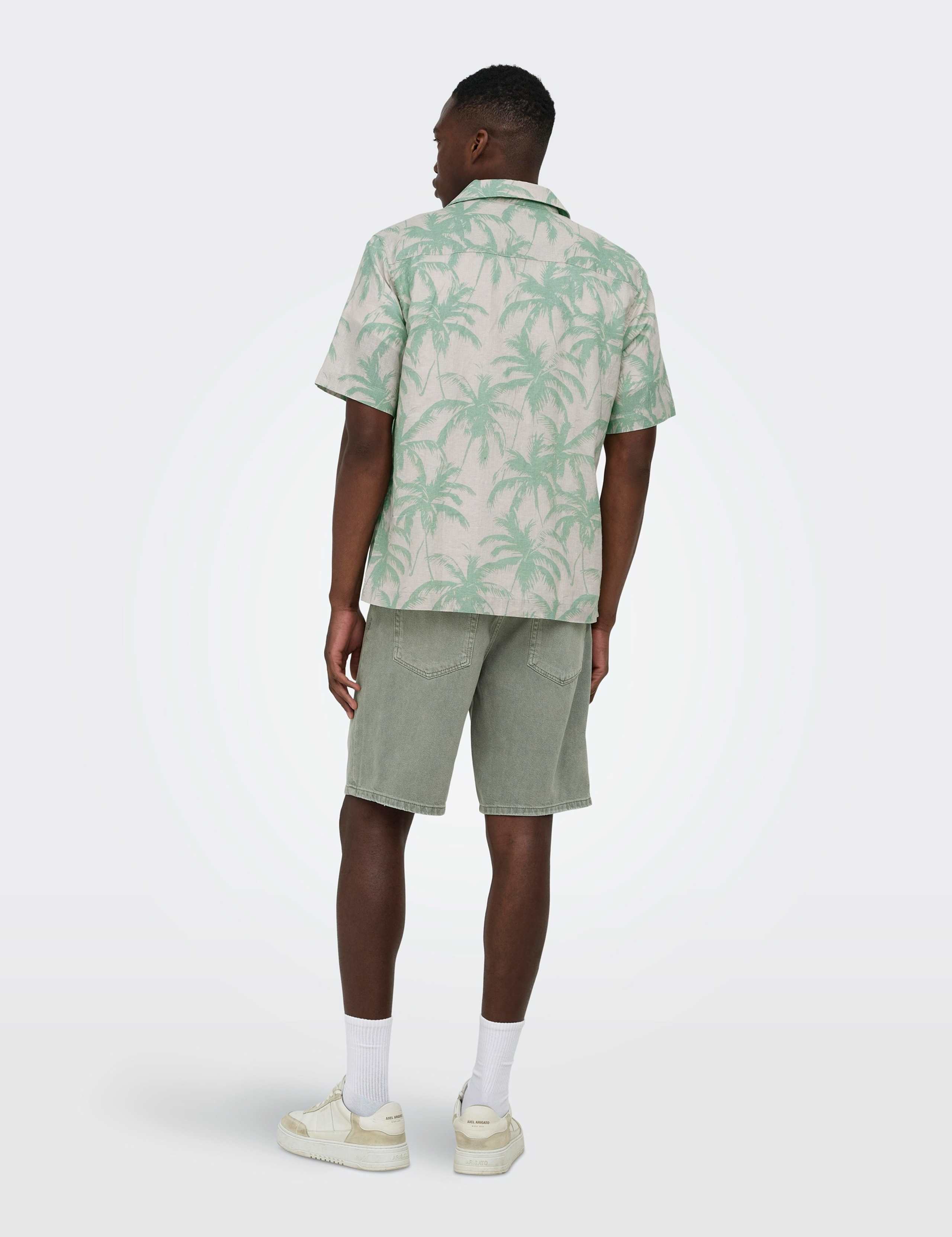Straight Fit Pure Cotton Denim Shorts 3 of 6