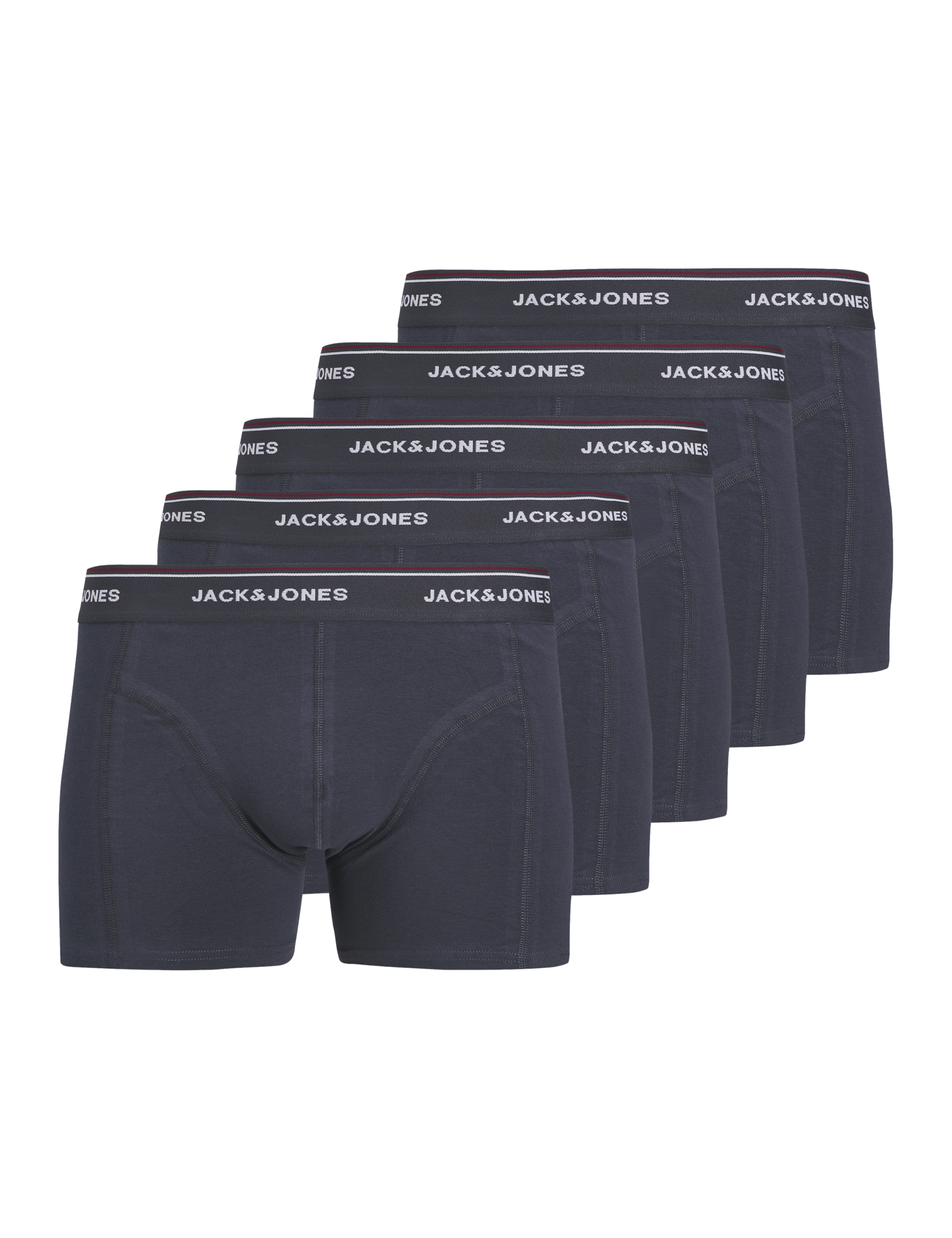 5 Pack Jersey Logo Waistband Trunks 1 of 6