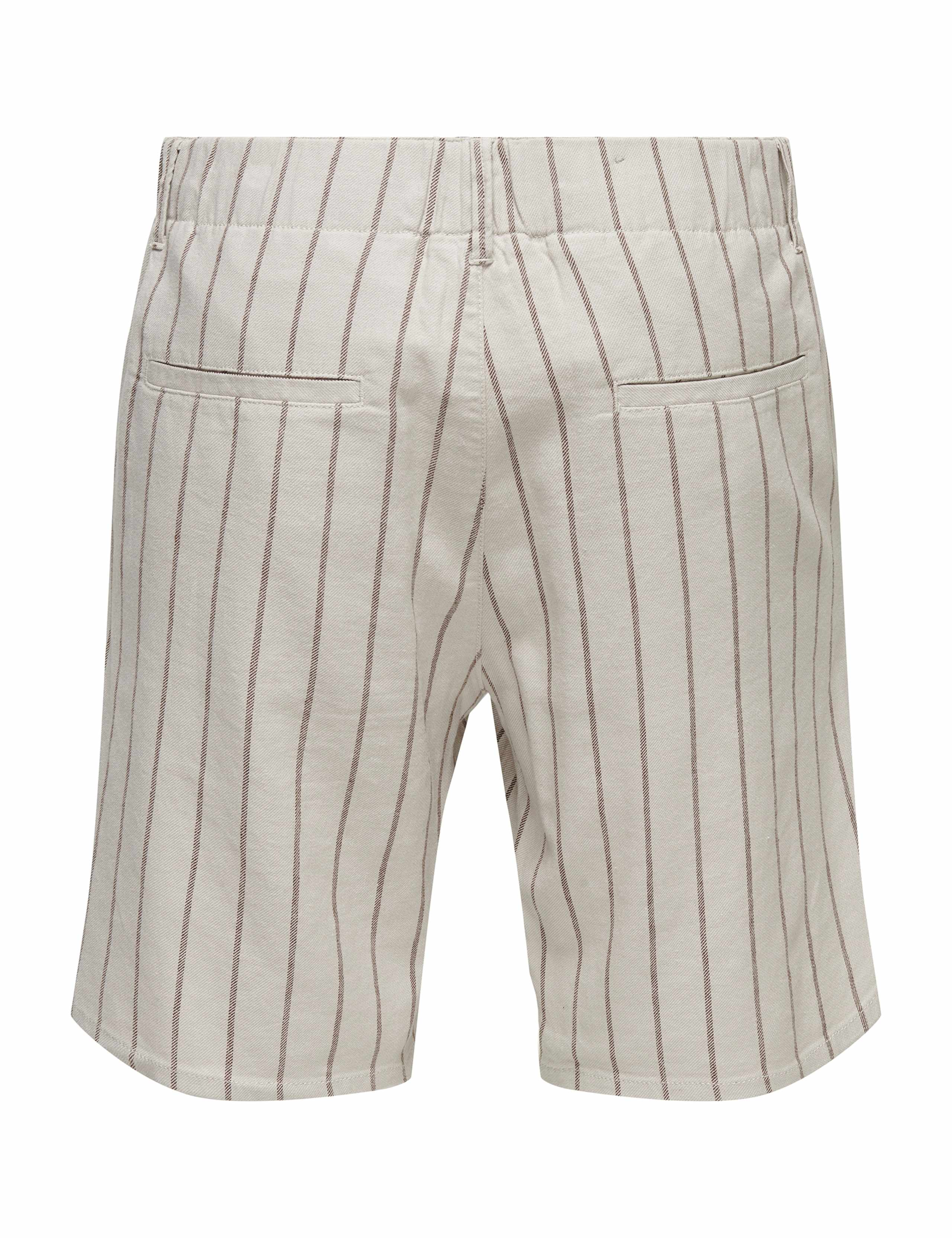 Loose Fit Cotton Linen Blend Chino Shorts 2 of 2
