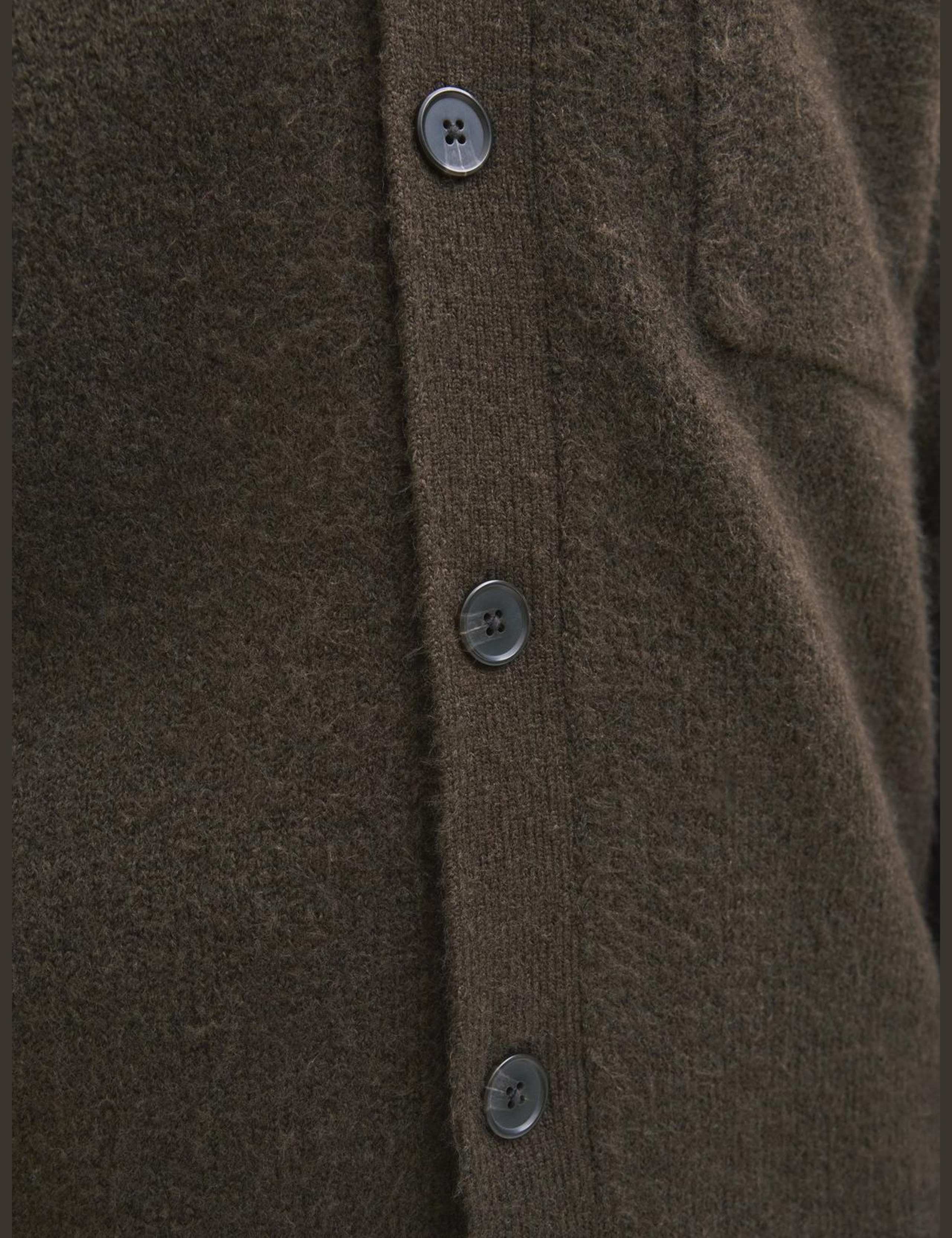 Collared Neck Cardigan with Wool 5 of 5