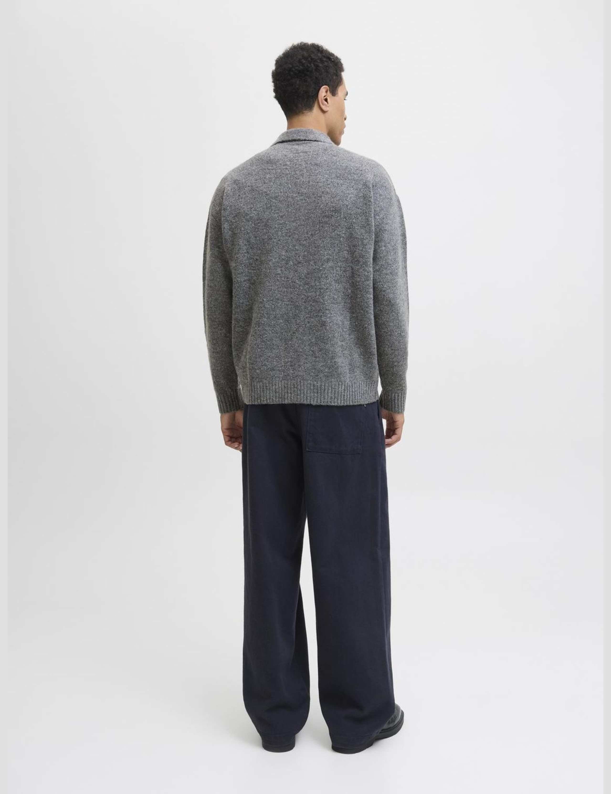 Collared Neck Cardigan with Wool 5 of 5