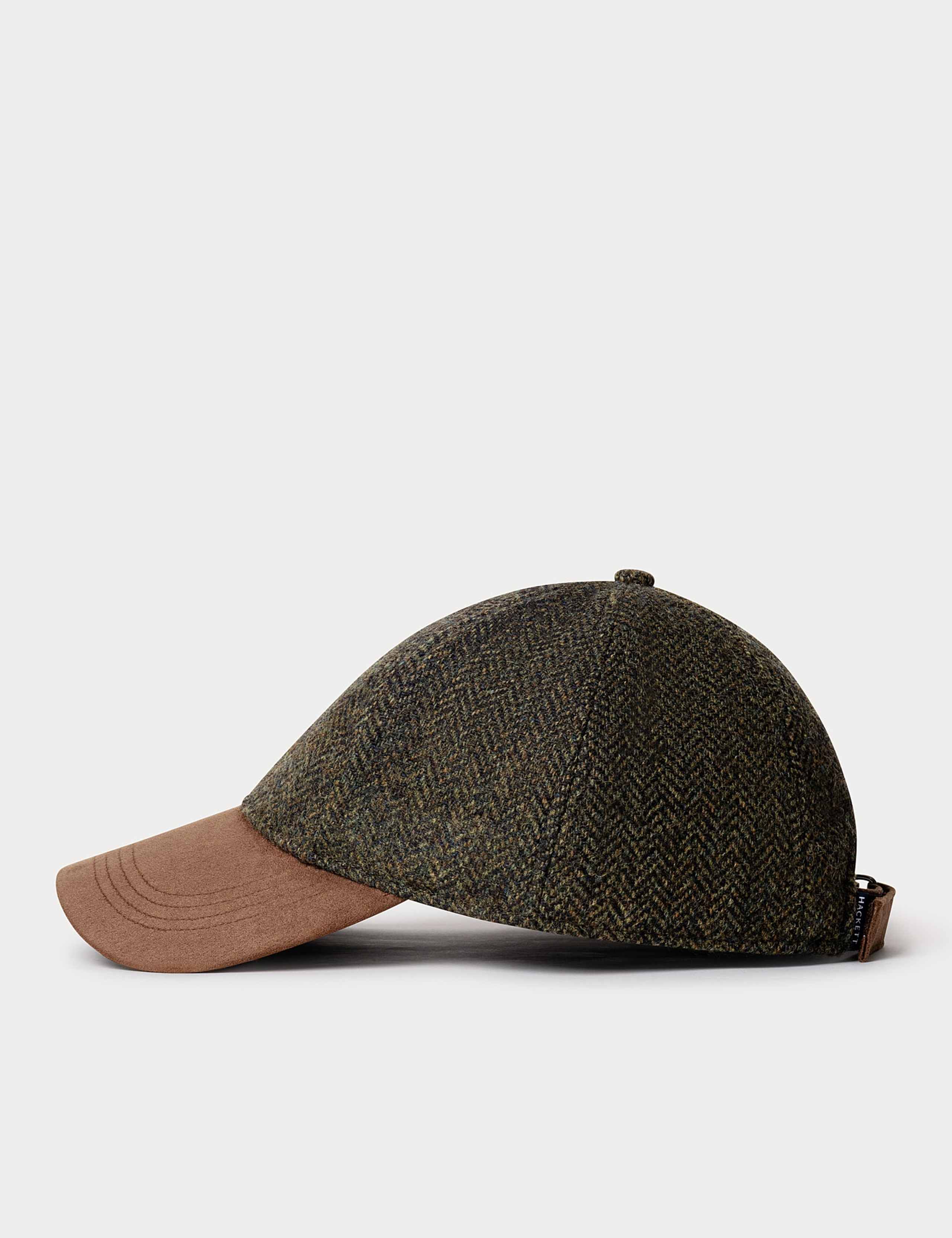 Wool Rich Herringbone Tartan Baseball Cap 3 of 4