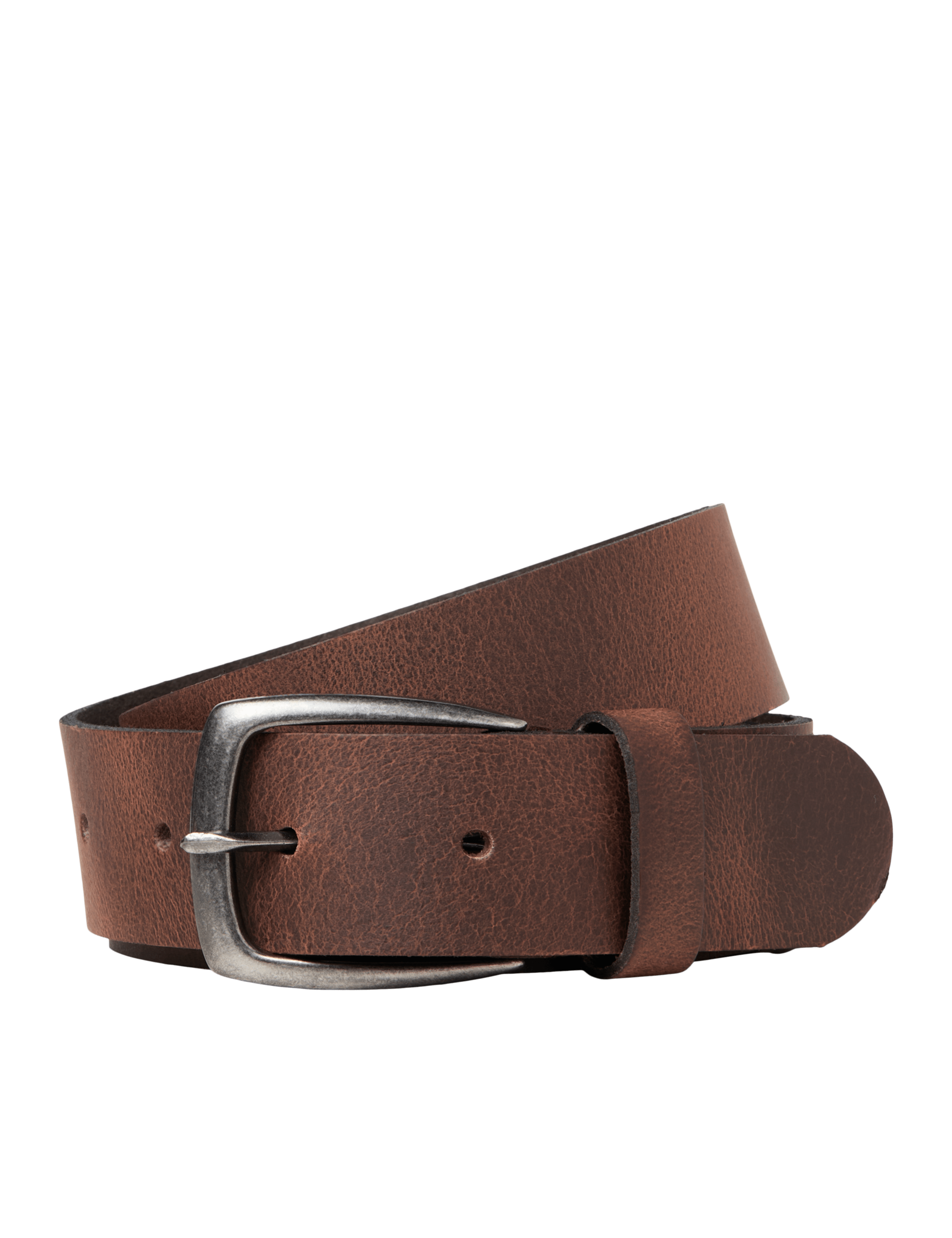Leather Rectangular Buckle Belt 1 of 6