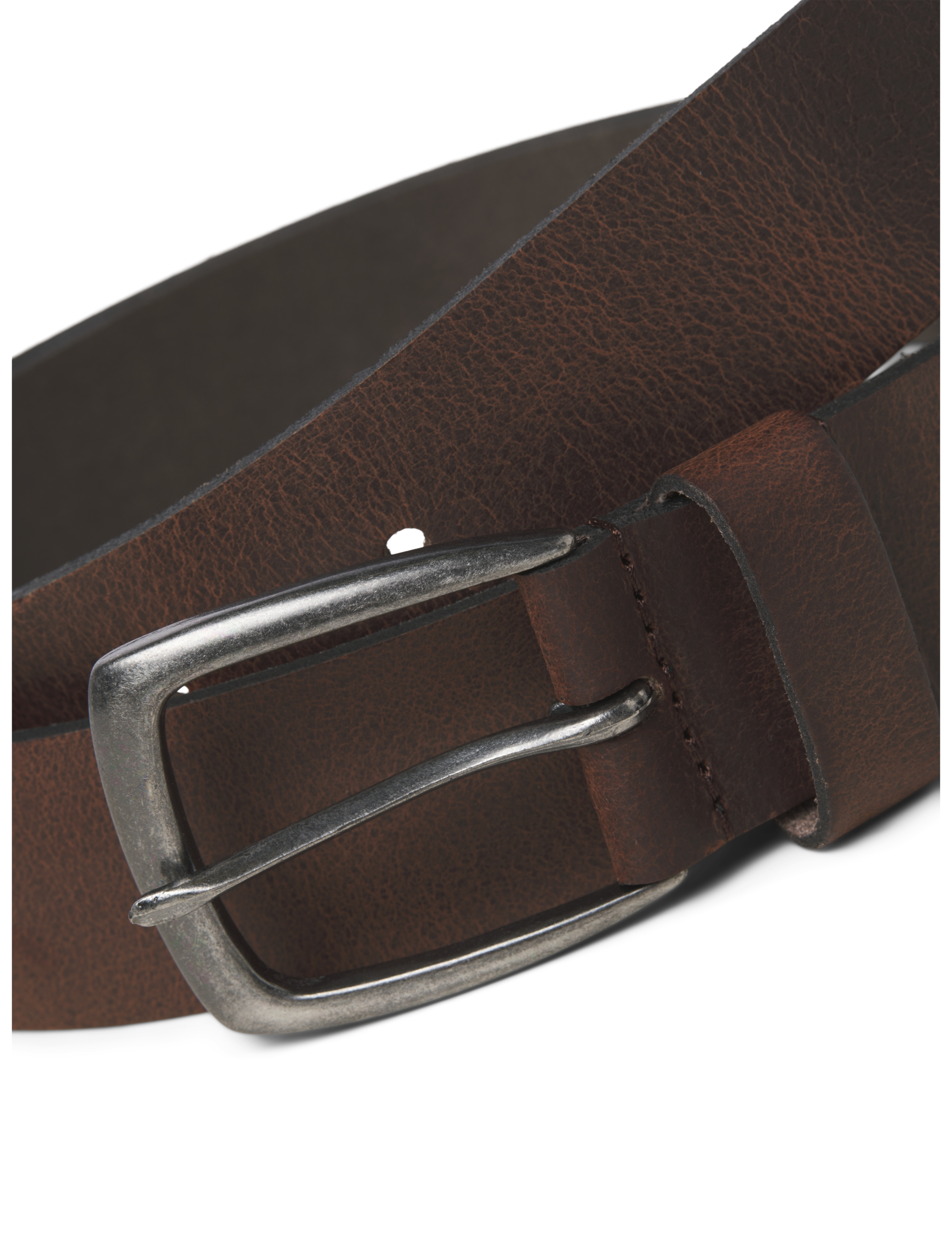 Leather Rectangular Buckle Belt 2 of 6