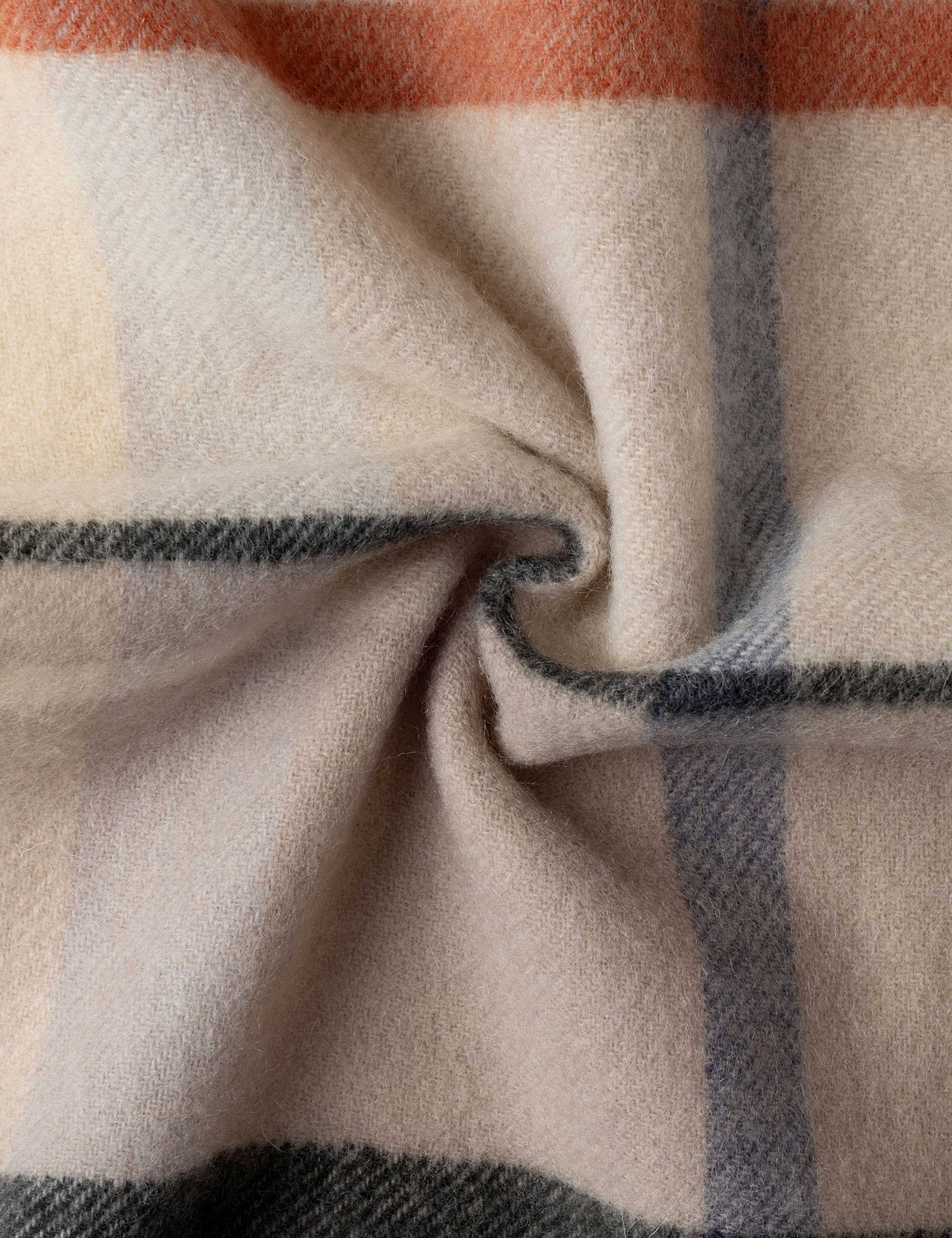 Wool Rich Plaid Logo Scarf 3 of 3