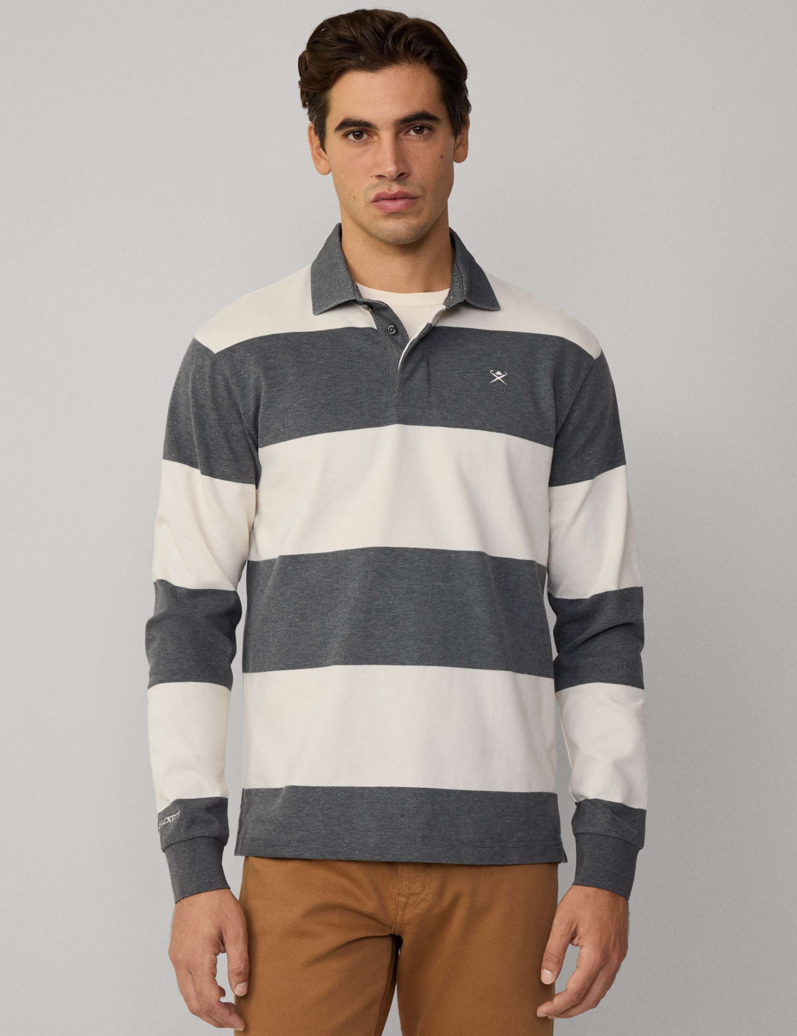 Pure Cotton Striped Long Sleeve Rugby Shirt 6 of 7