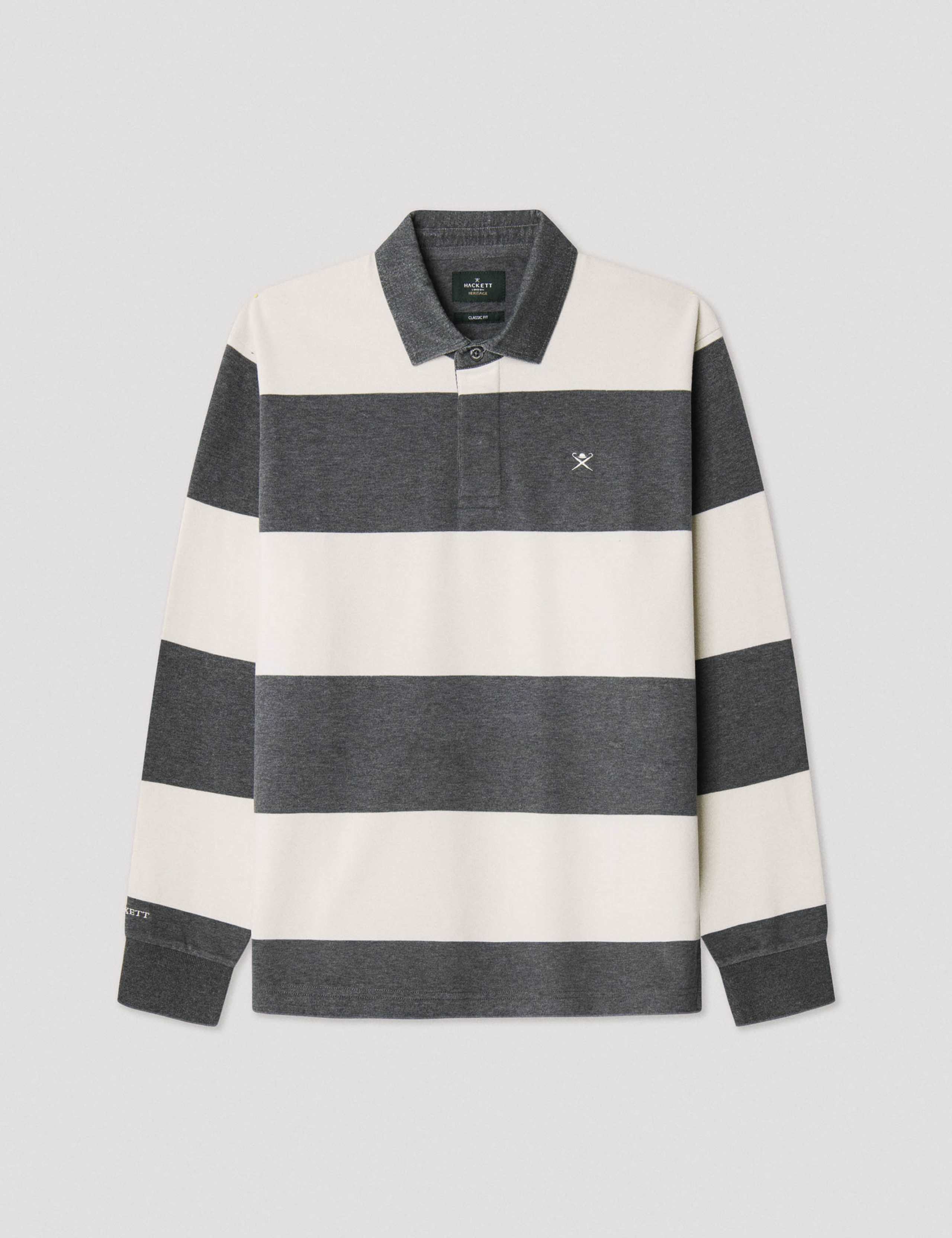 Pure Cotton Striped Long Sleeve Rugby Shirt 2 of 7