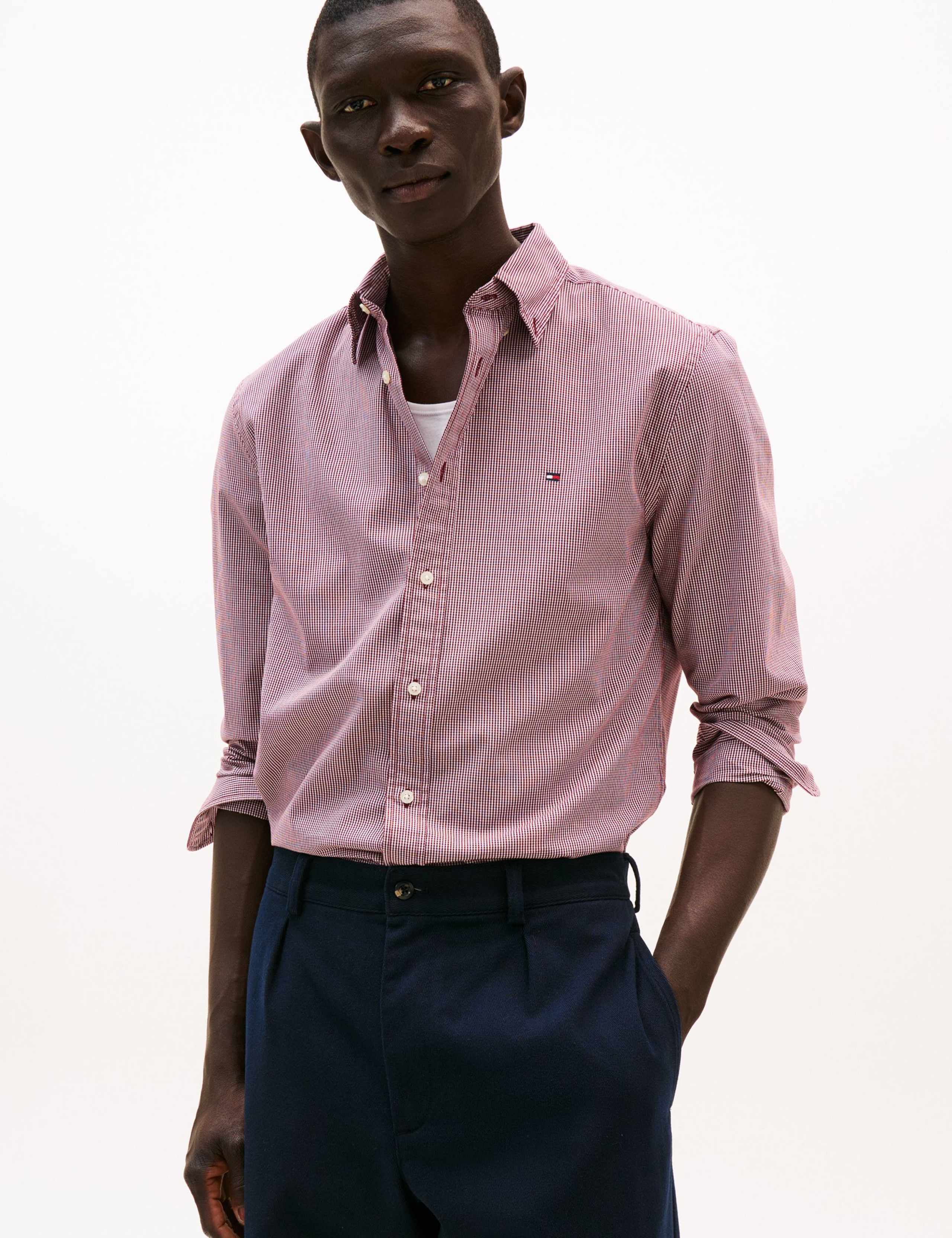 Flex Regular Fit Pure Cotton Checked Shirt 1 of 5