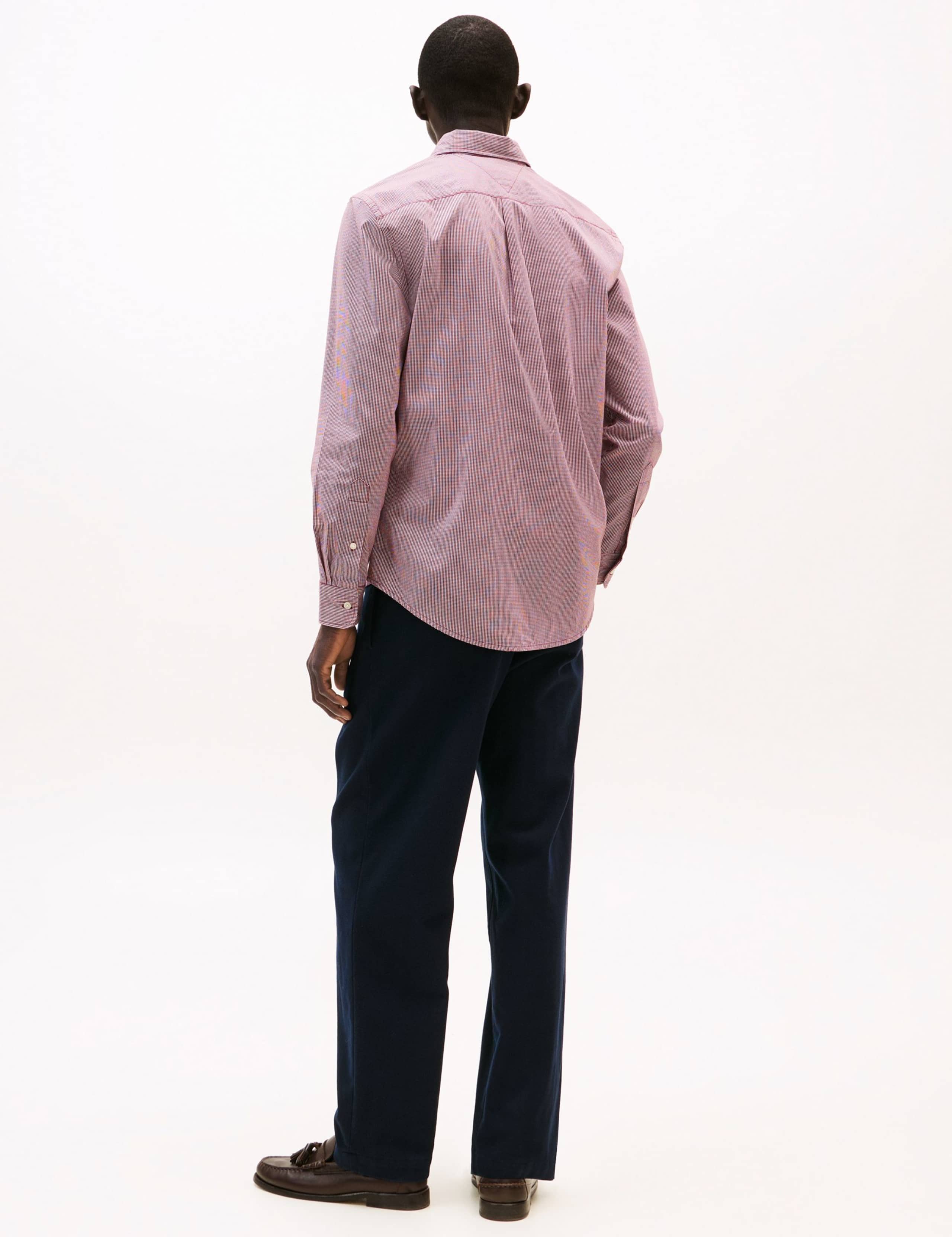 Flex Regular Fit Pure Cotton Checked Shirt 4 of 5