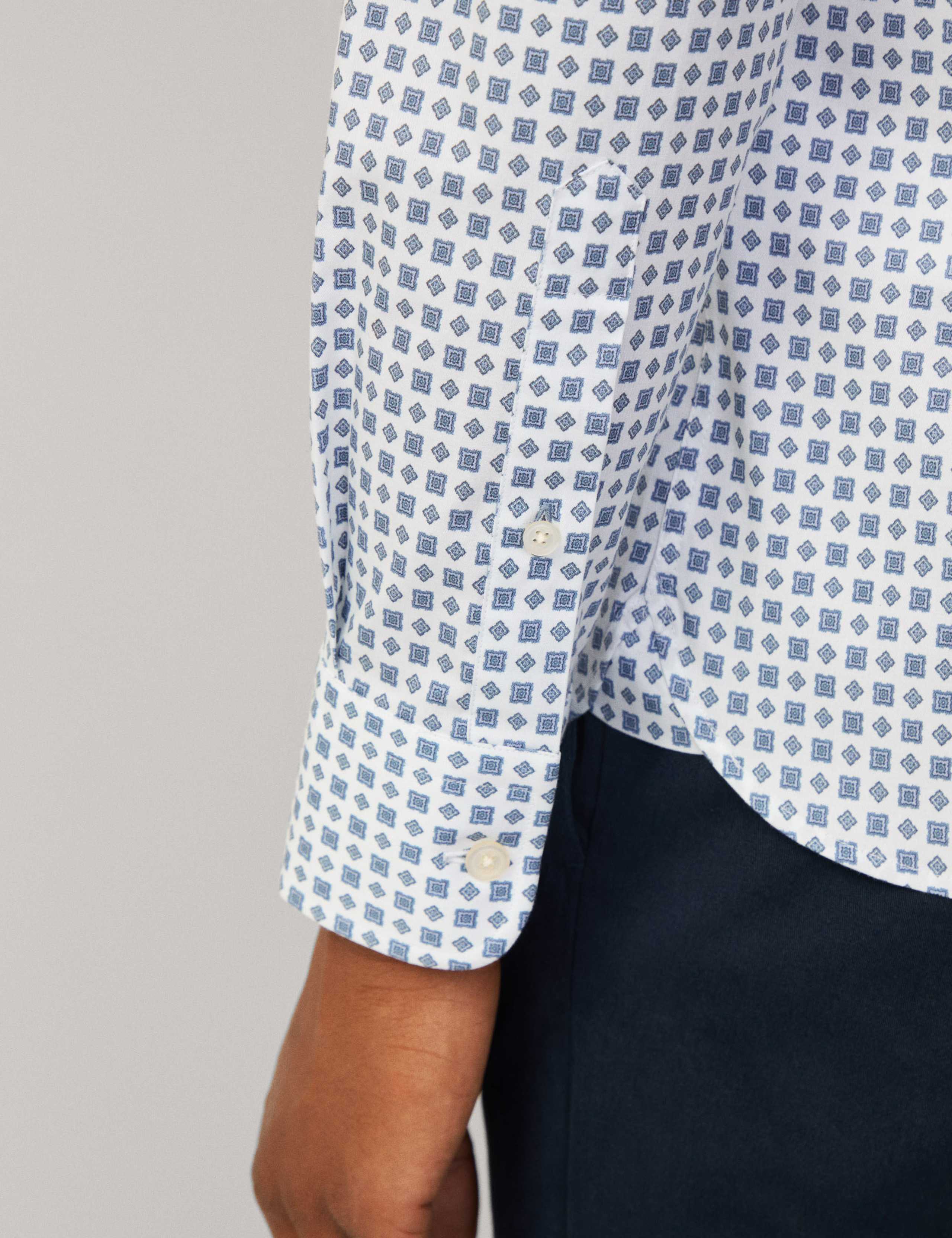 Pure Cotton Foulard Print Oxford Shirt 5 of 7