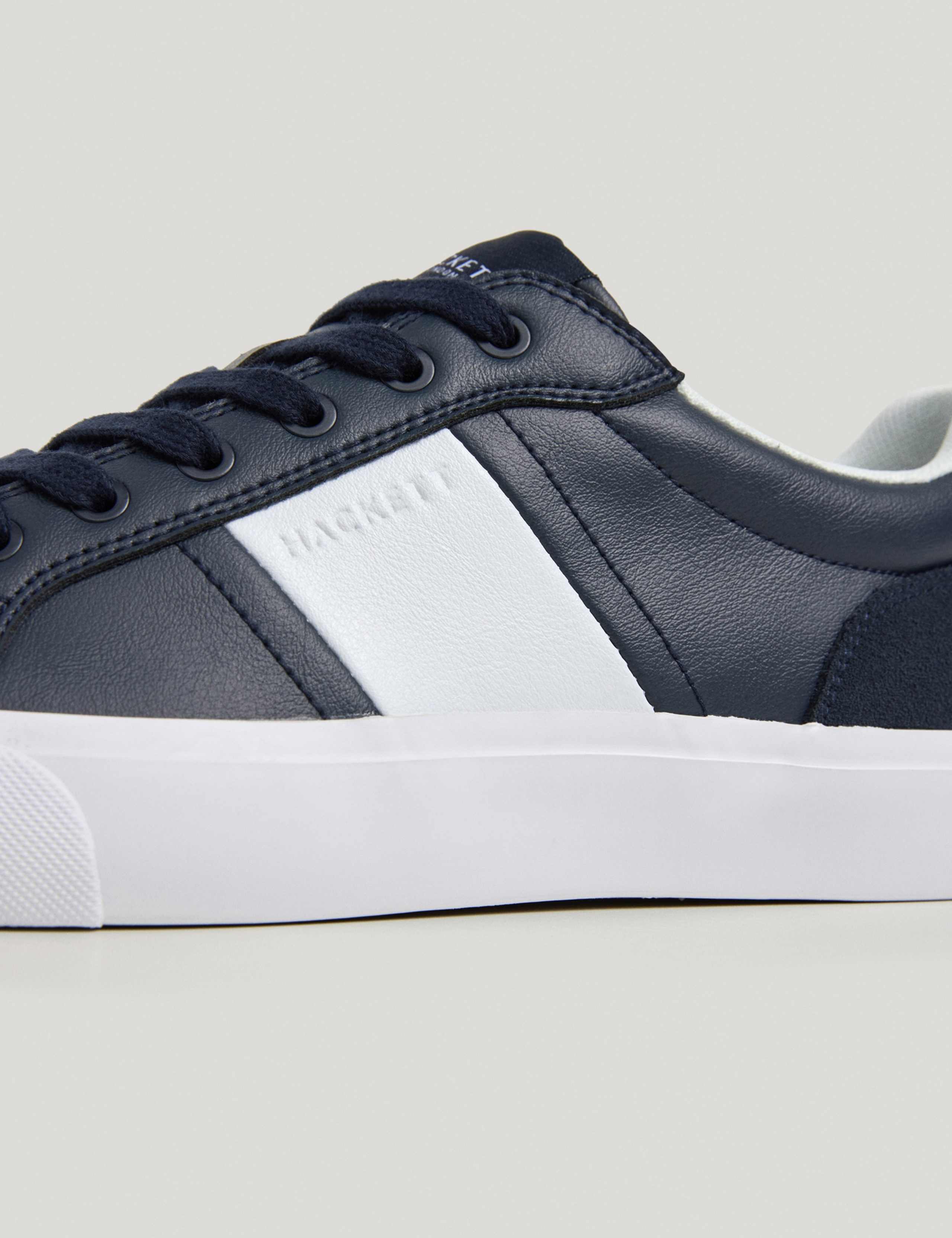 Suede Mixed Texture Trainers 2 of 6