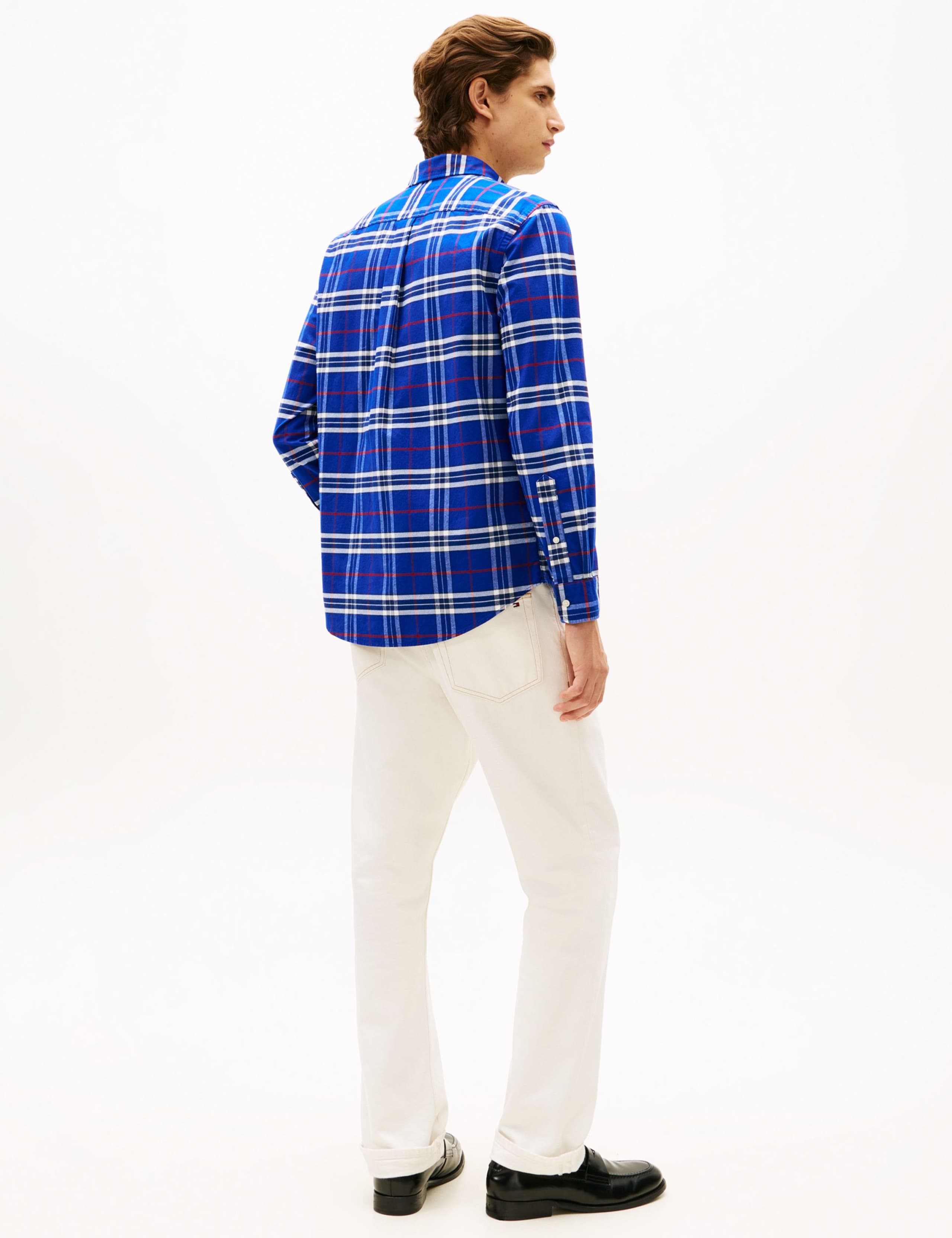 Regular Fit Brushed Cotton Check Oxford Shirt 4 of 5