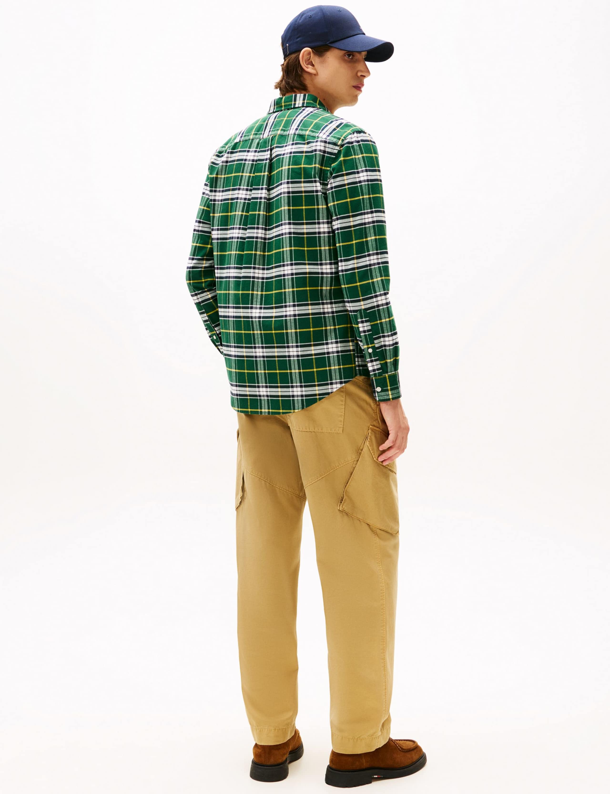 Regular Fit Brushed Cotton Check Oxford Shirt 4 of 5