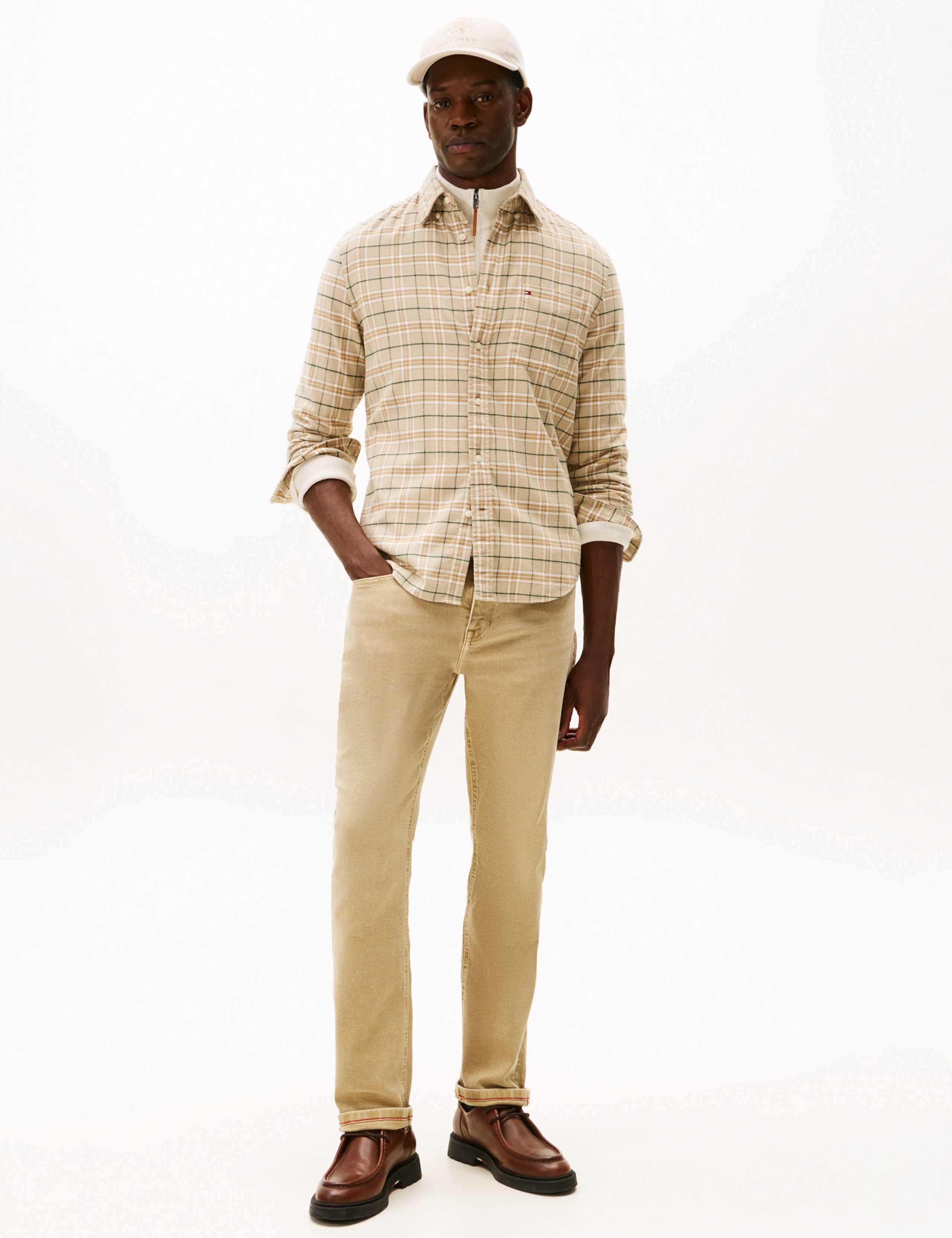 Regular Fit Brushed Cotton Checked Shirt 3 of 5
