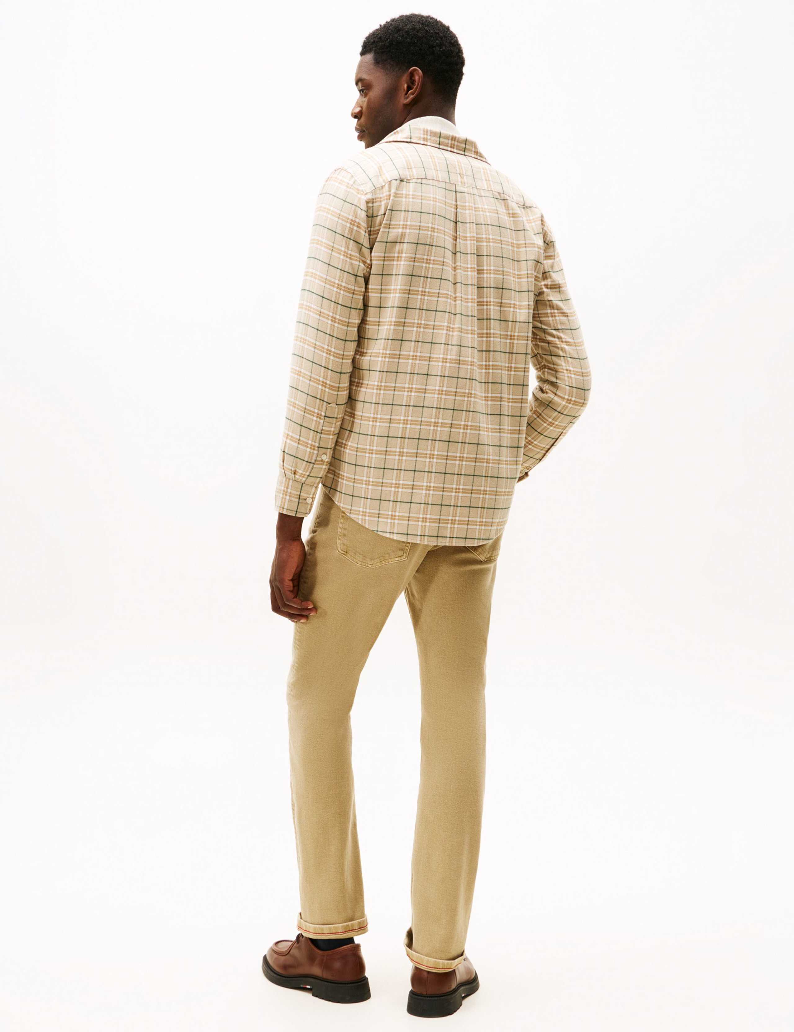 Regular Fit Brushed Cotton Checked Shirt 4 of 5