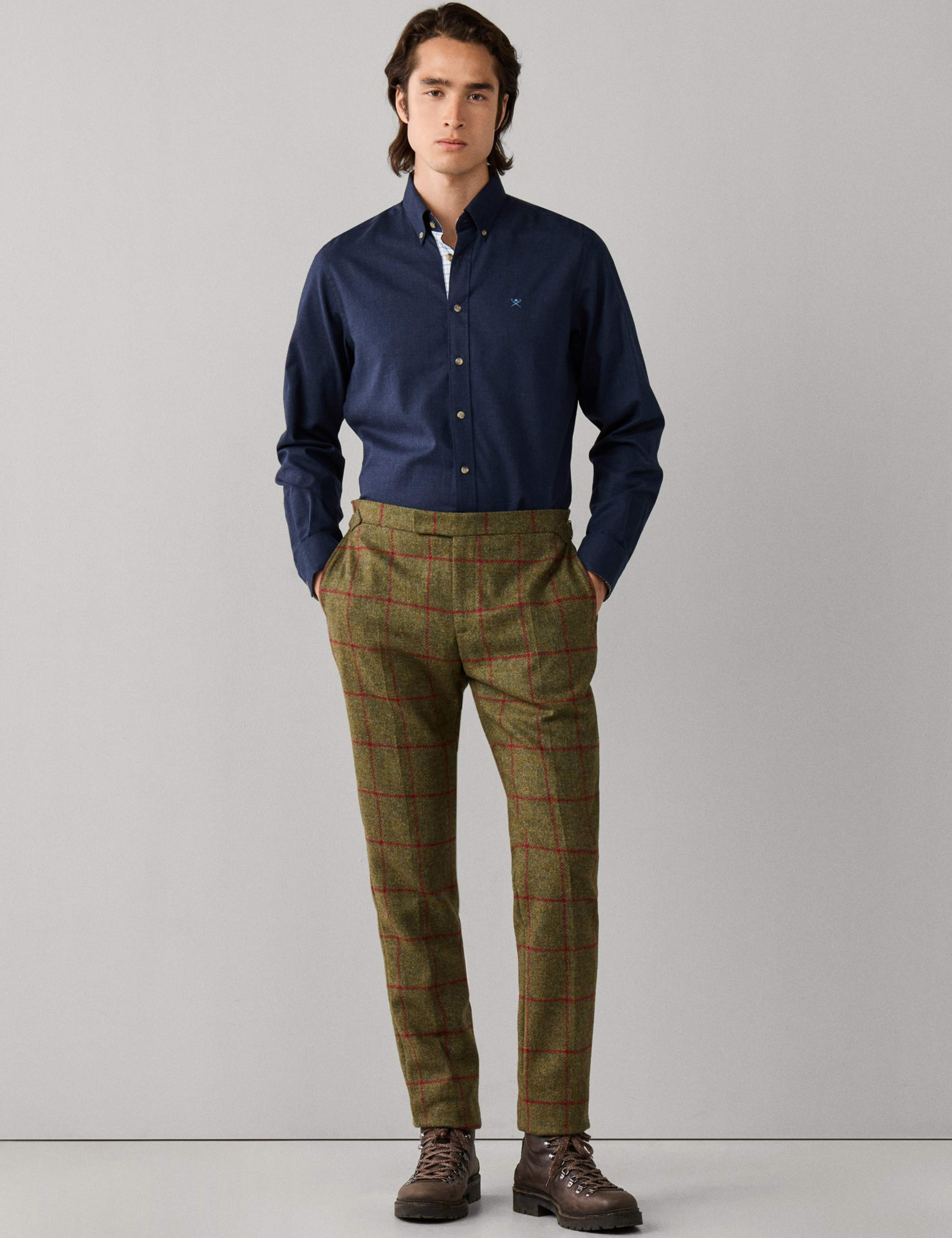 Tailored Fit Pure Cotton Flannel Shirt 3 of 6