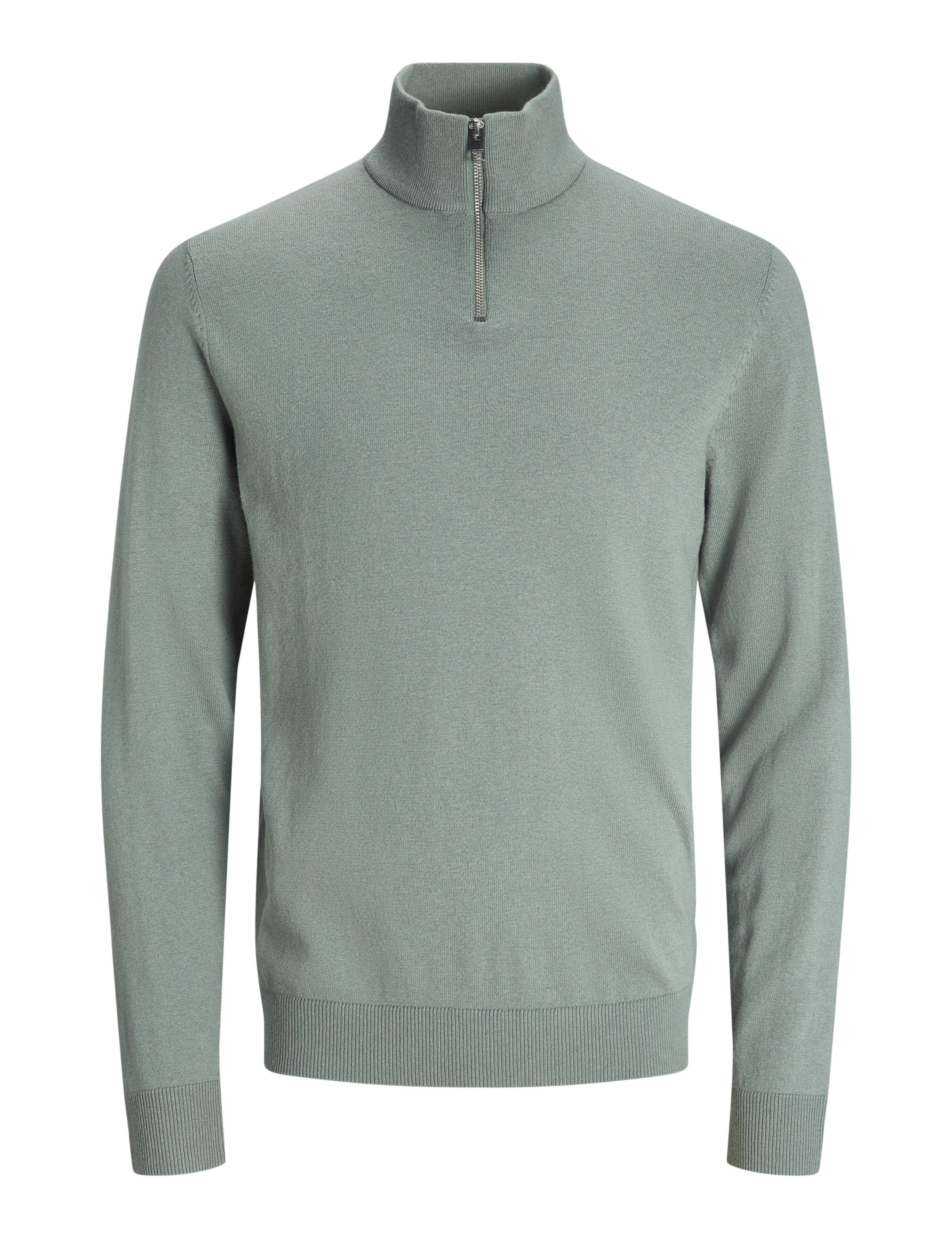 Cotton Rich Funnel Neck Half Zip Jumper 2 of 9