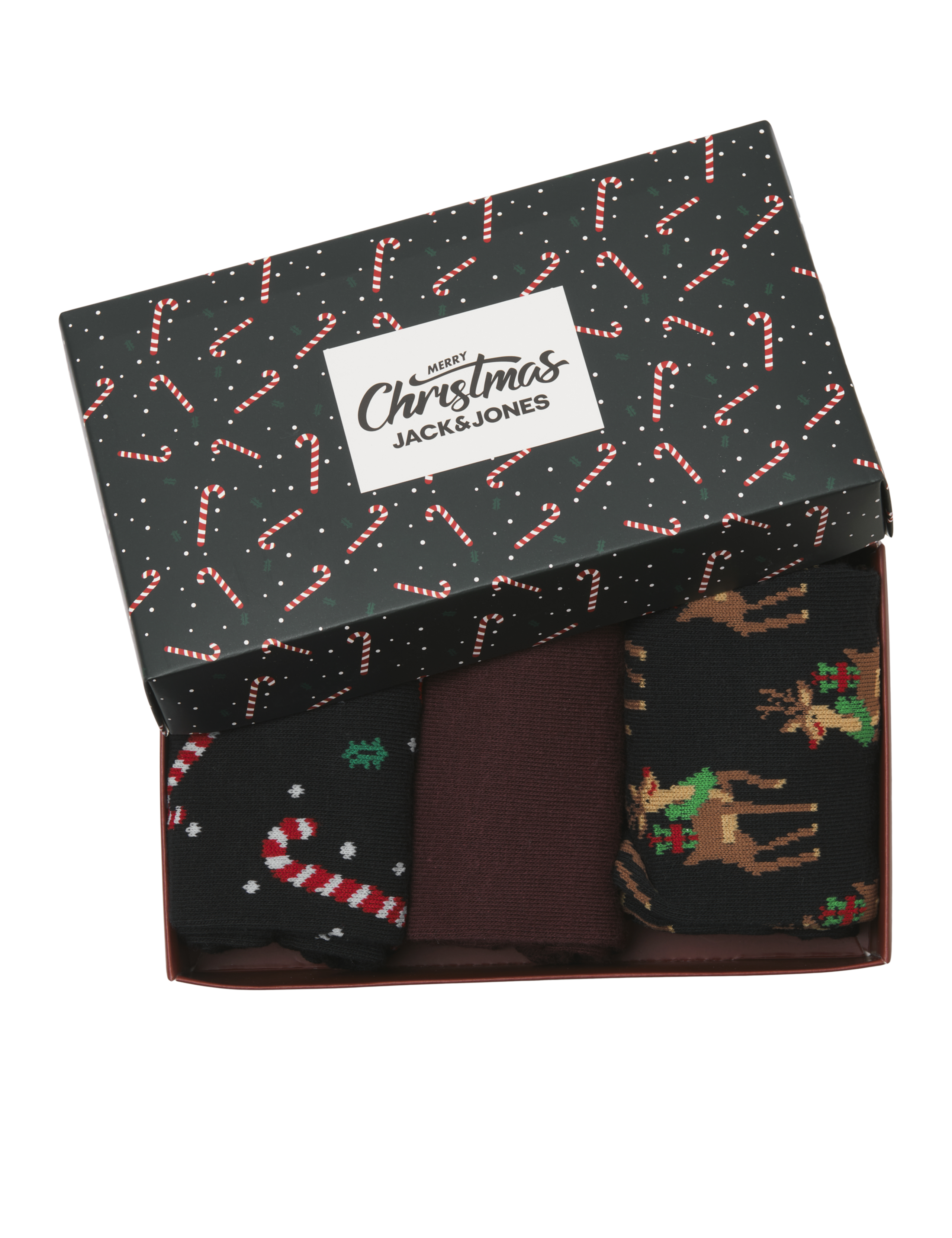 3pk Cotton Rich Candy Cane Christmas Socks 5 of 5