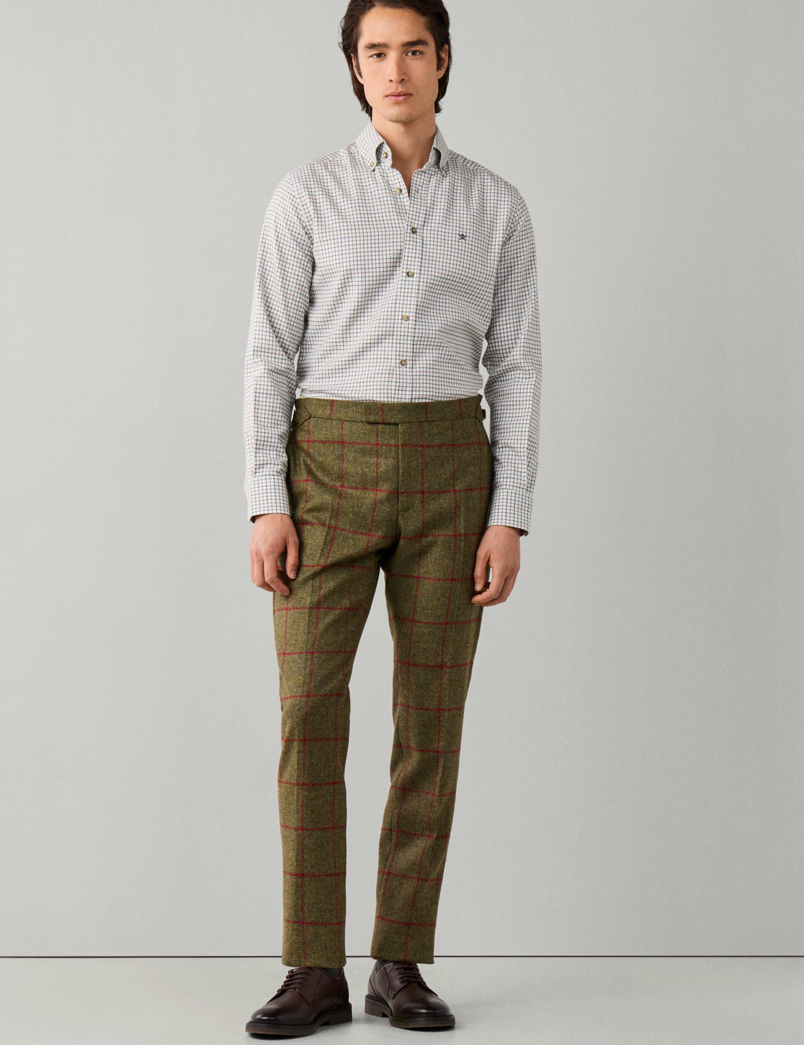 Tailored Fit Pure Cotton Check Flannel Shirt 2 of 7