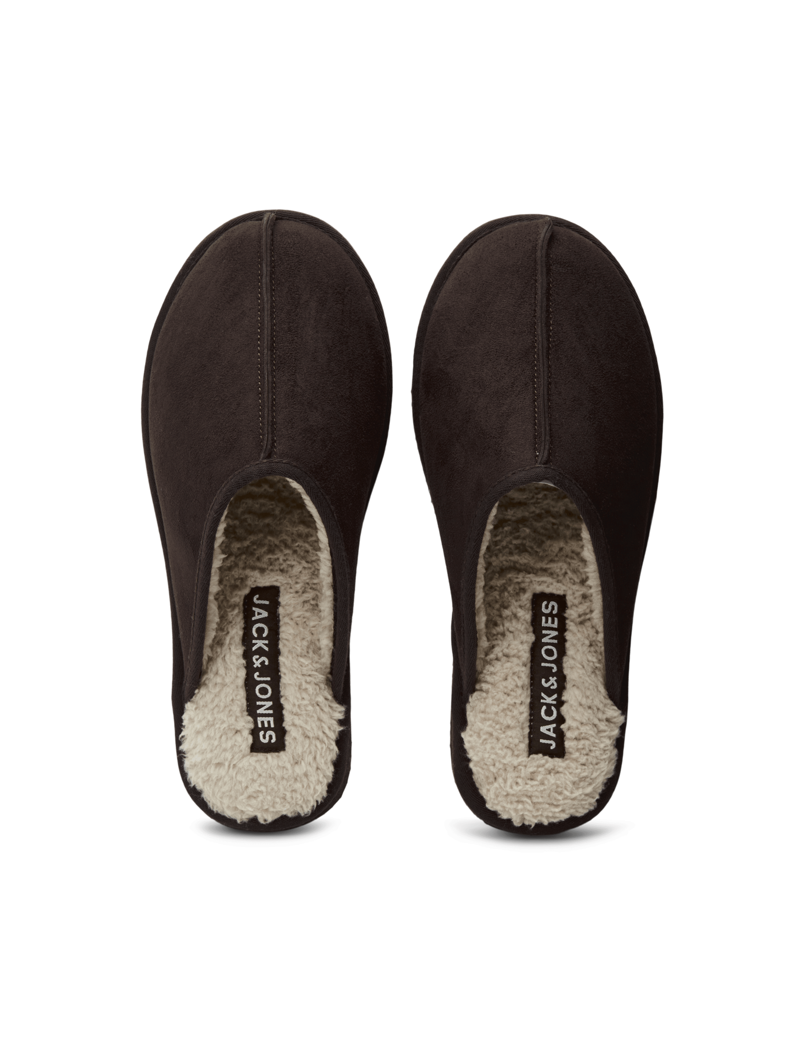 Faux Suede Fleece Lined Mule Slippers 2 of 7