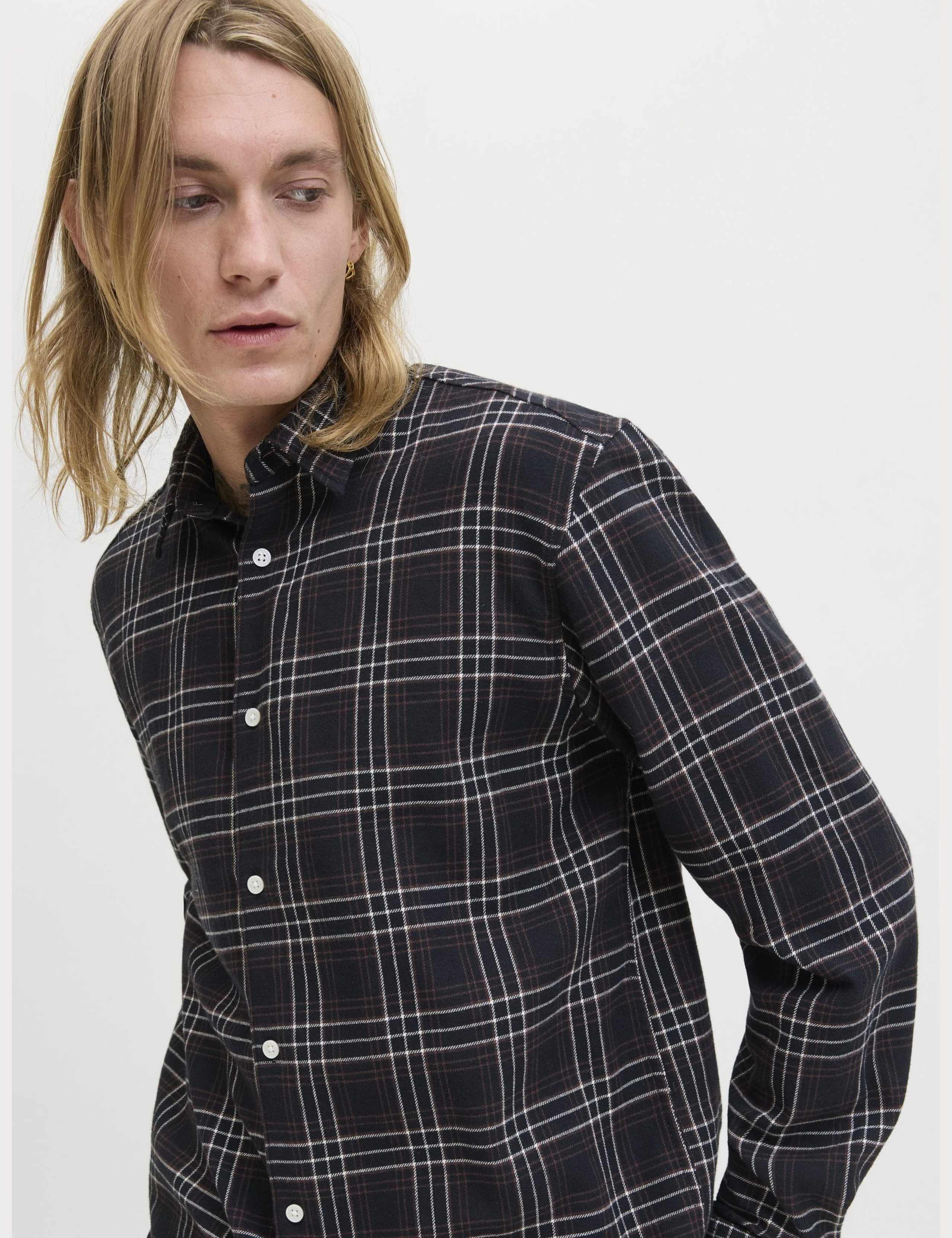 Regular Fit Cotton Rich Check Shirt 4 of 7