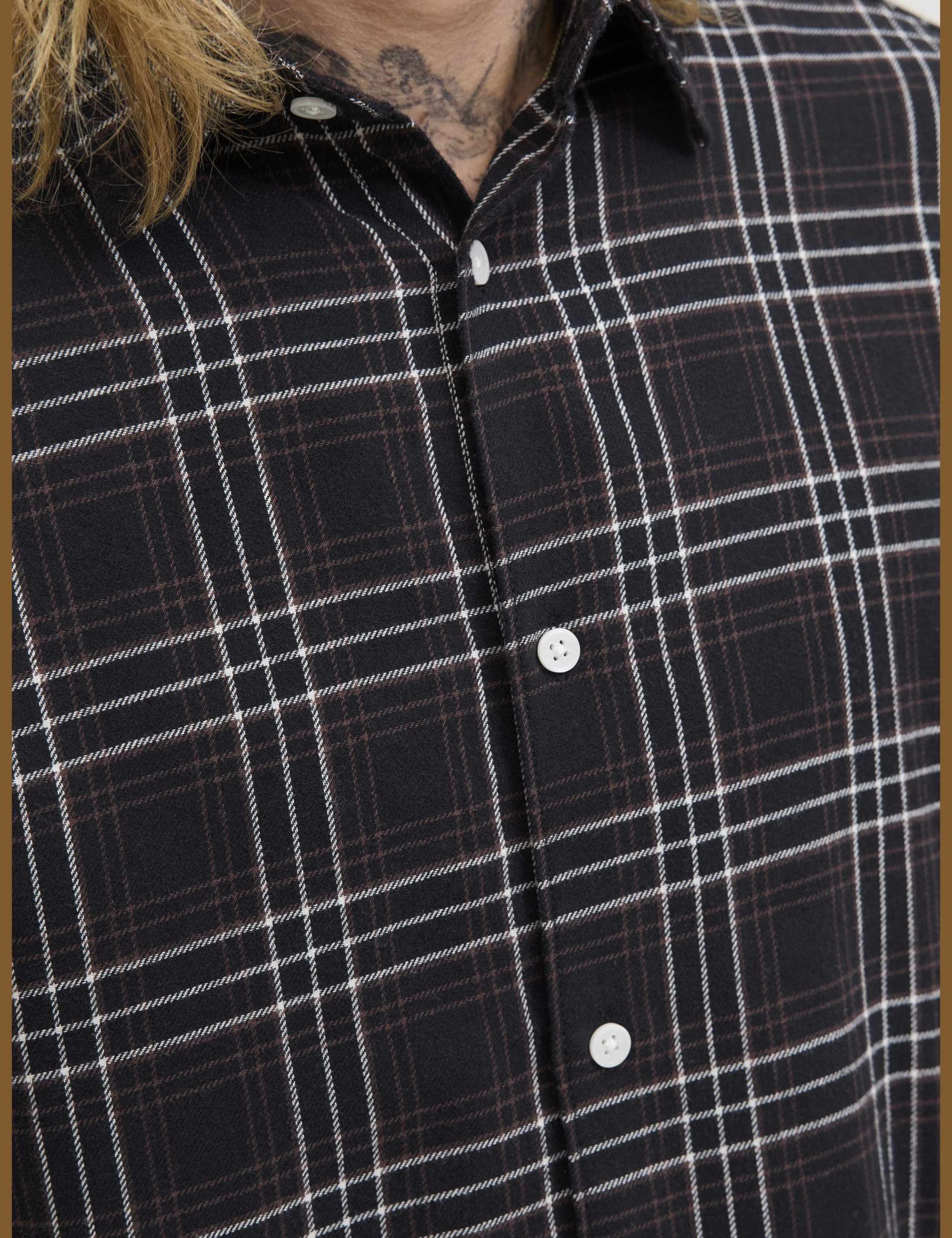 Regular Fit Cotton Rich Check Shirt 7 of 7
