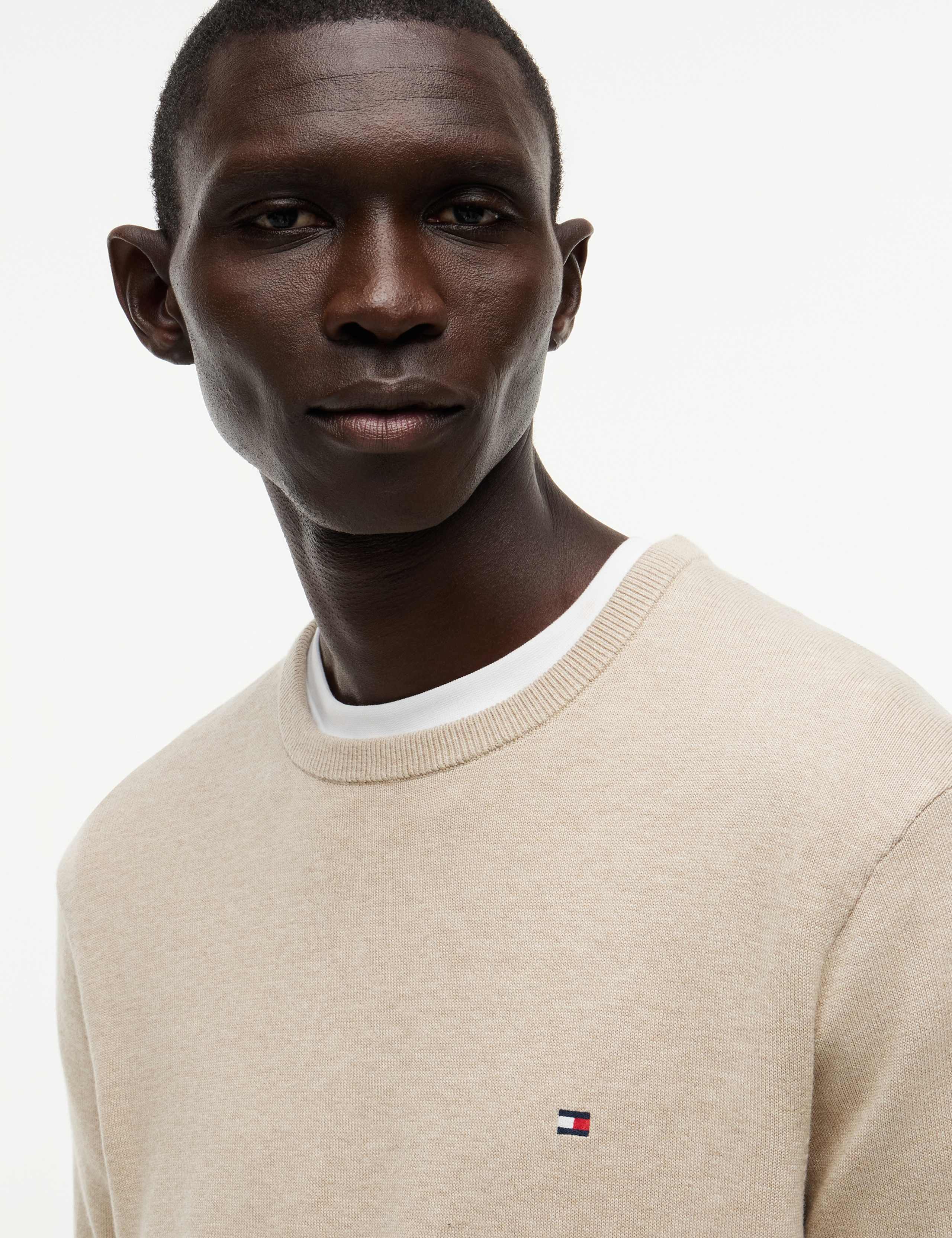 Essential Pure Cotton Crew Neck Jumper 3 of 5