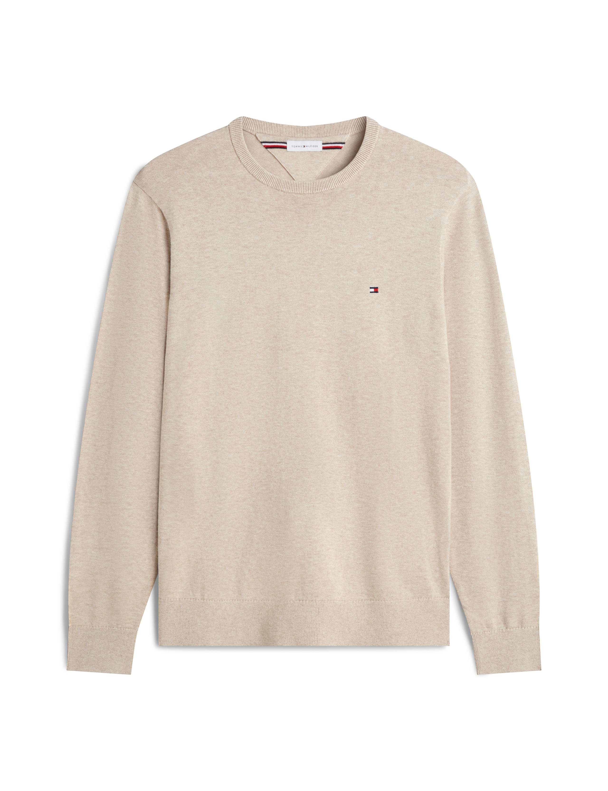 Essential Pure Cotton Crew Neck Jumper 2 of 5