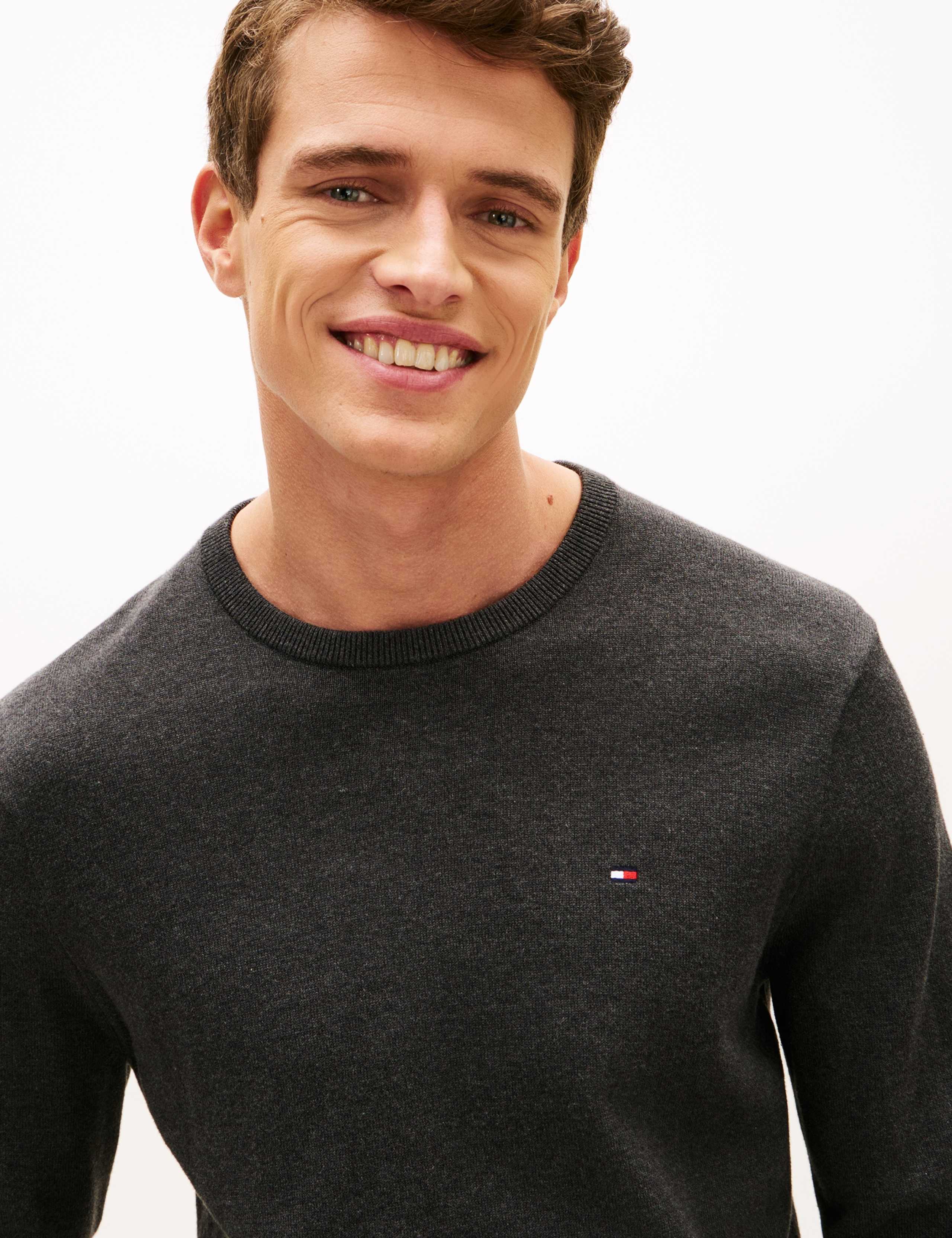 Essential Pure Cotton Crew Neck Jumper 5 of 5