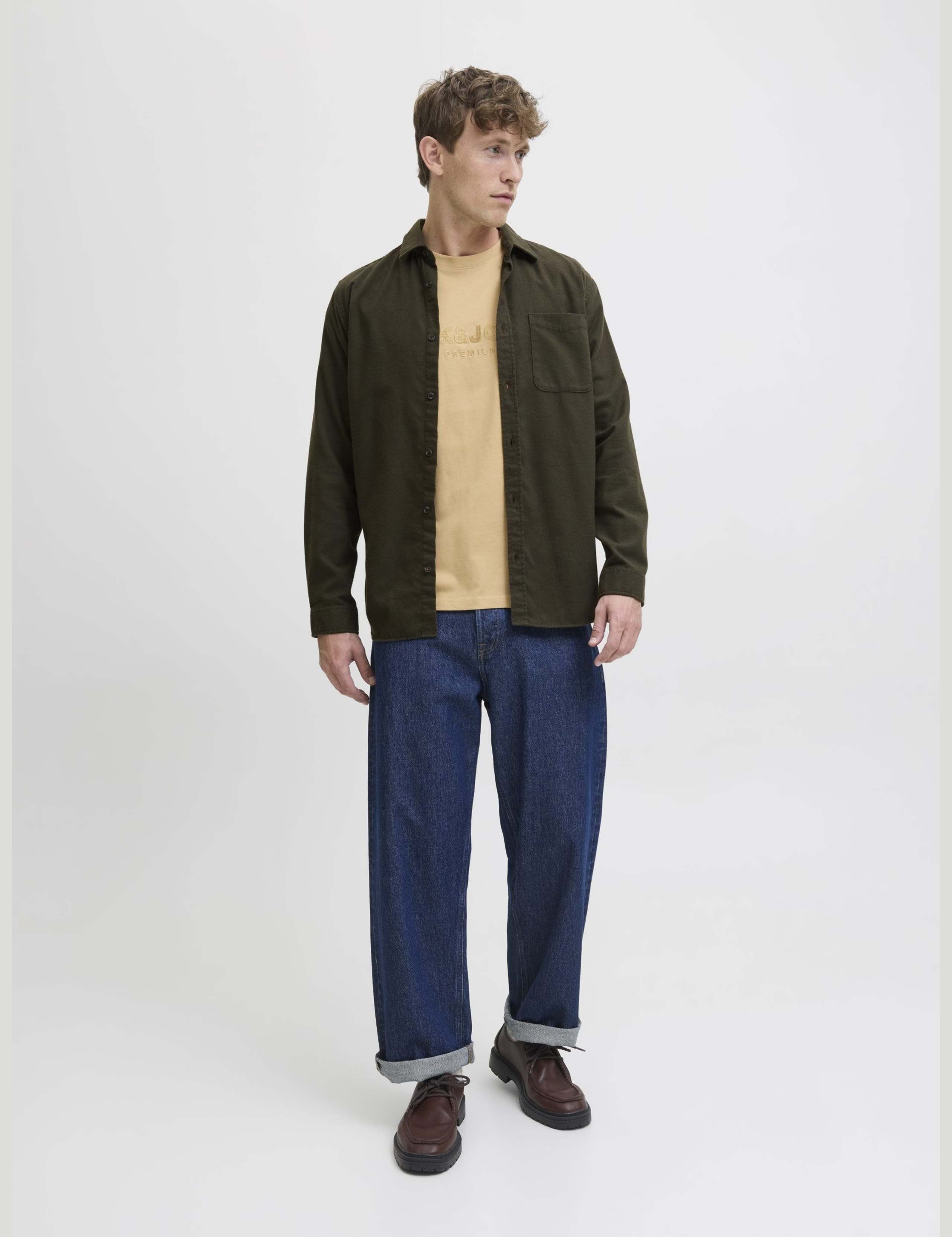 Regular Fit Cotton Rich Flannel Shirt 3 of 6
