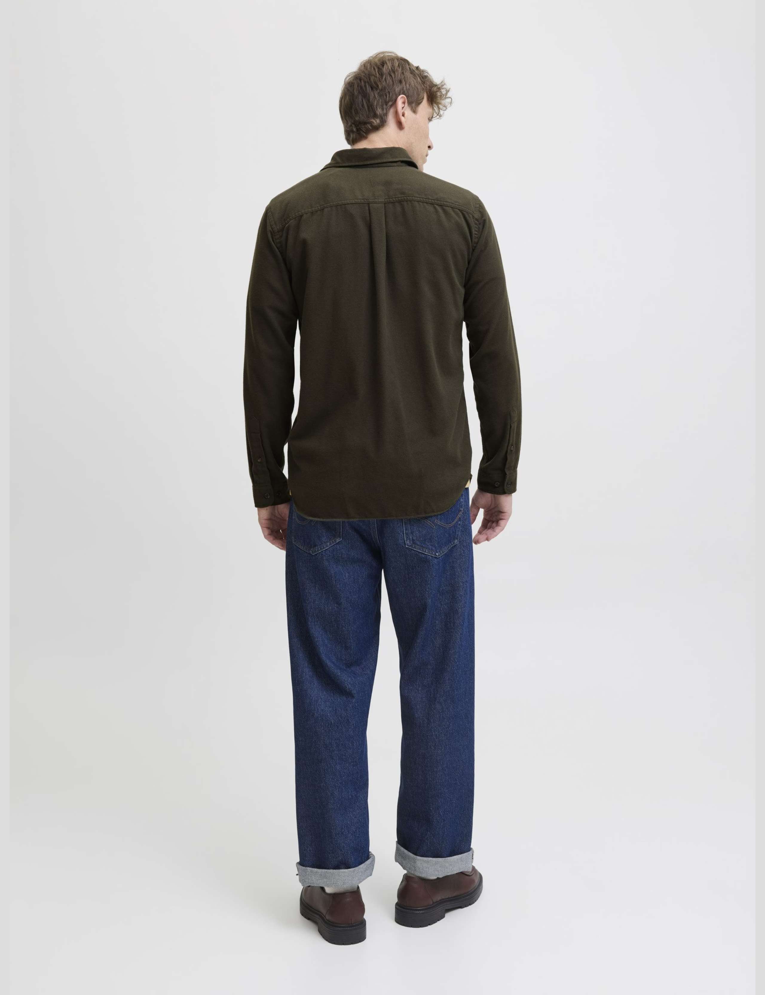 Regular Fit Cotton Rich Flannel Shirt 5 of 6