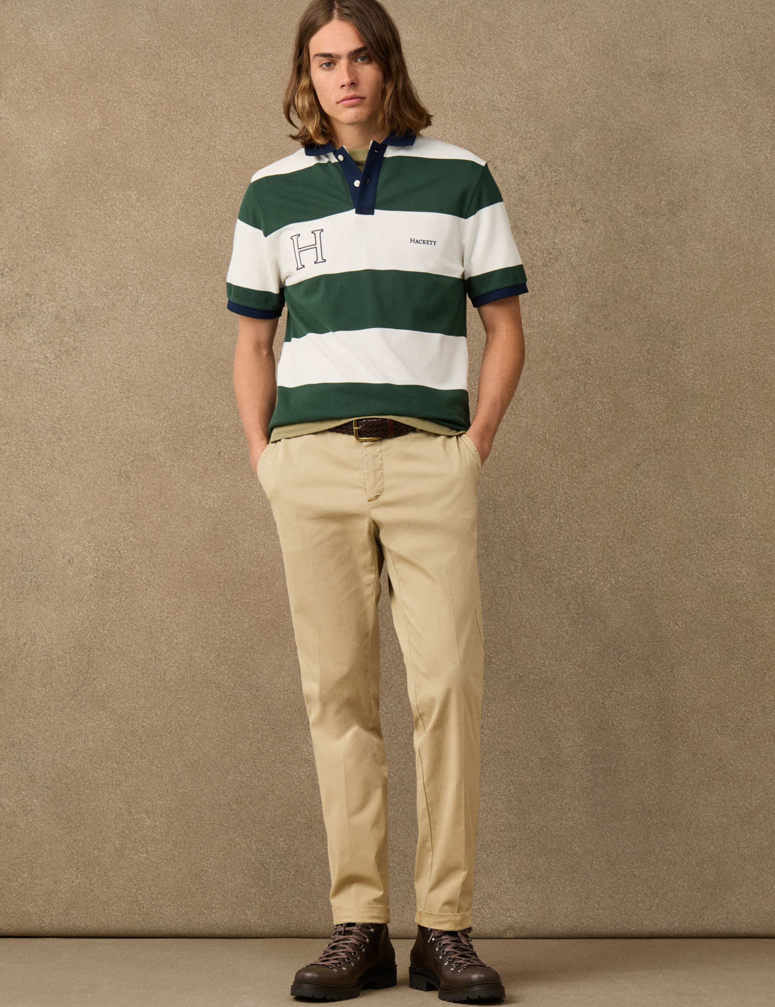 Pure Cotton Striped Polo Shirt 3 of 5